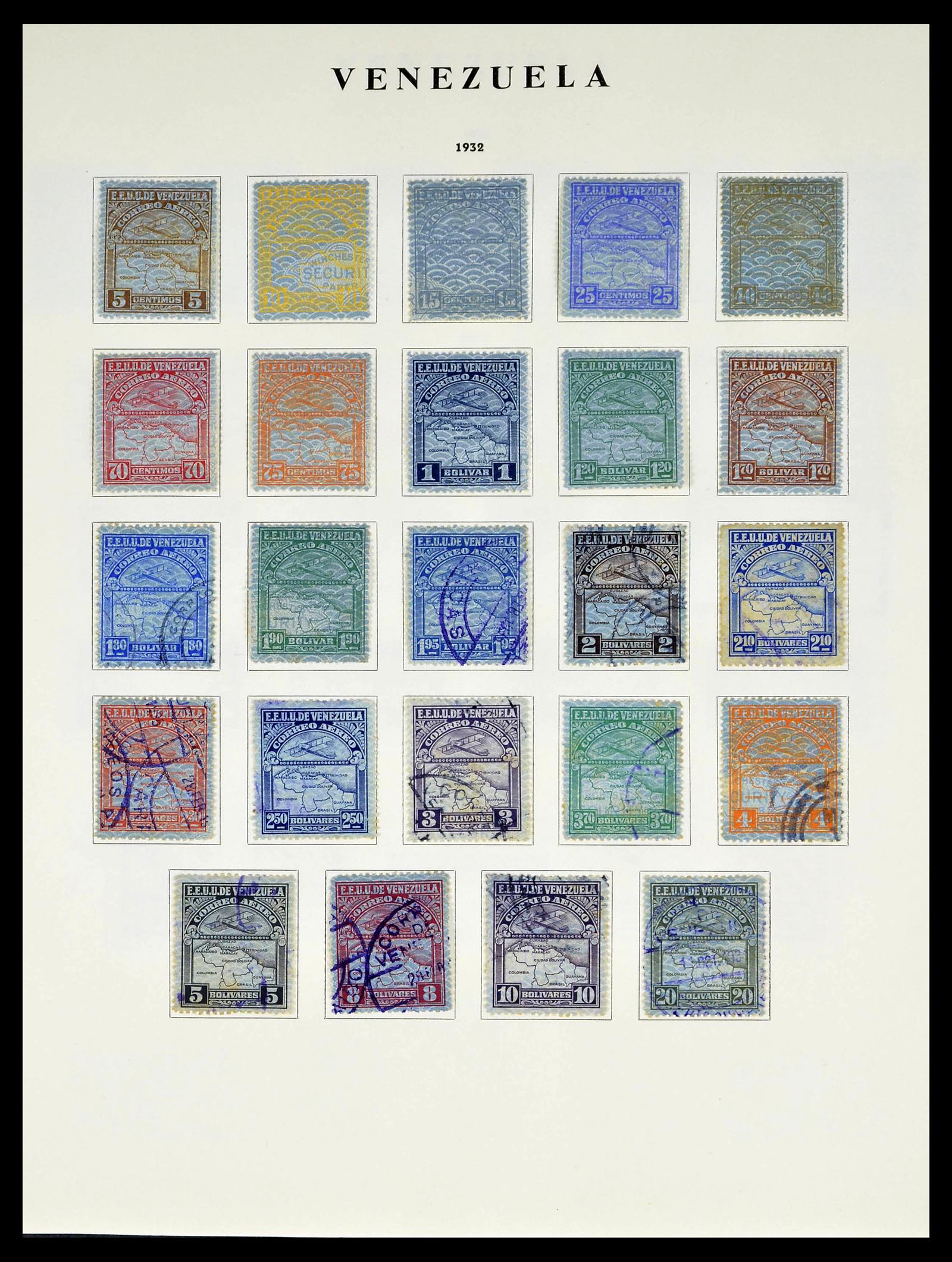 39223 0092 - Stamp collection 39223 Venezuela 1859-1984.