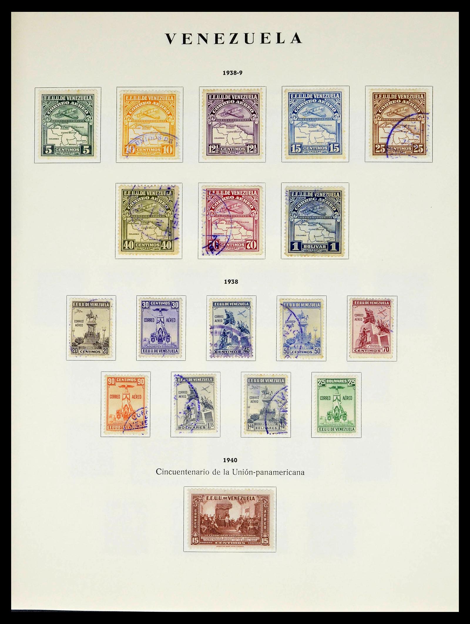 39223 0097 - Stamp collection 39223 Venezuela 1859-1984.