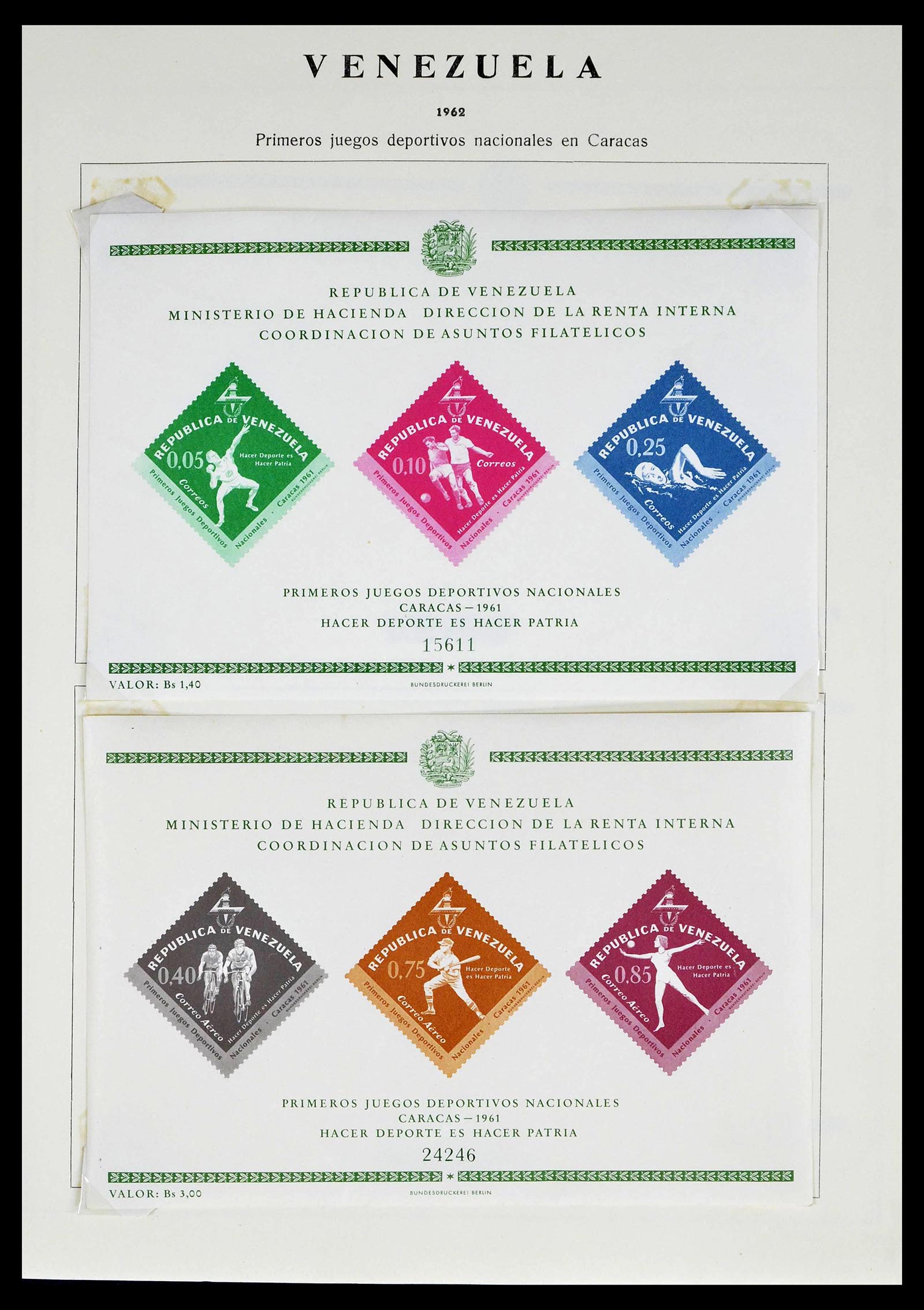 39223 0163 - Stamp collection 39223 Venezuela 1859-1984.