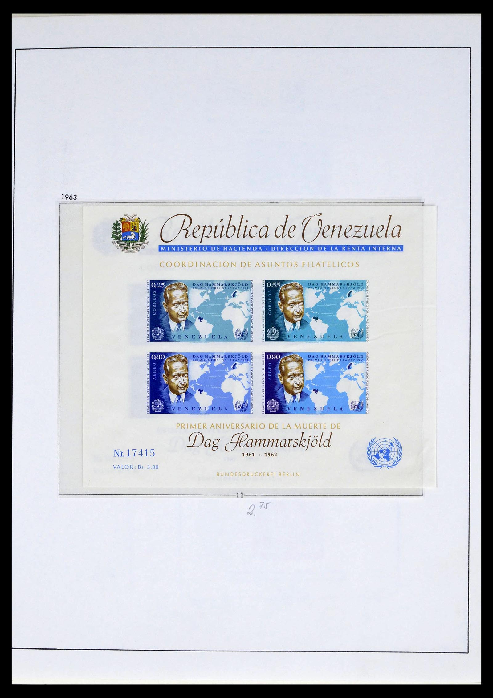 39223 0167 - Stamp collection 39223 Venezuela 1859-1984.
