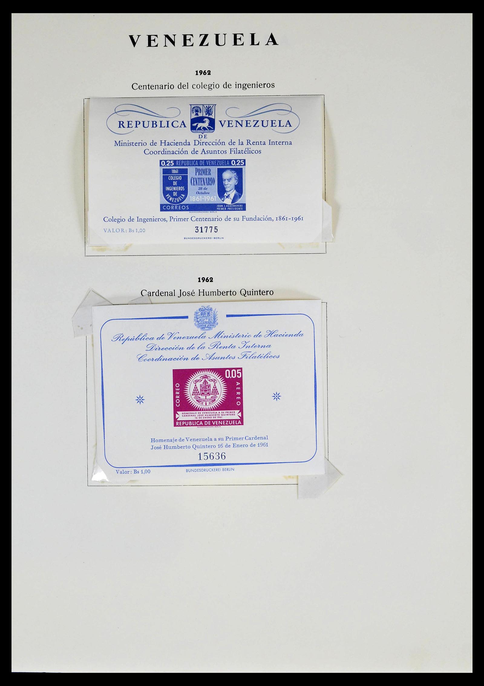39223 0169 - Stamp collection 39223 Venezuela 1859-1984.
