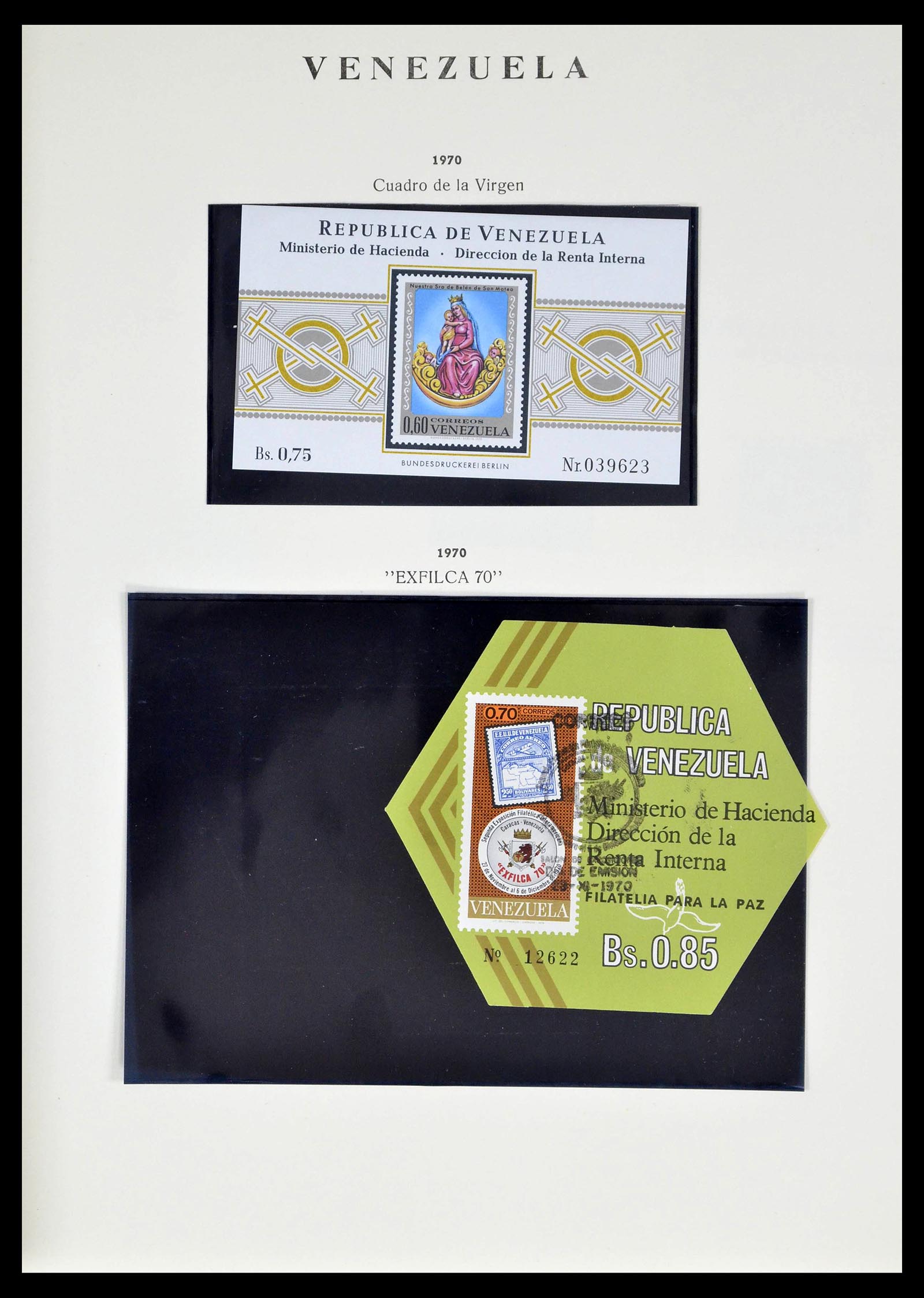 39223 0175 - Stamp collection 39223 Venezuela 1859-1984.