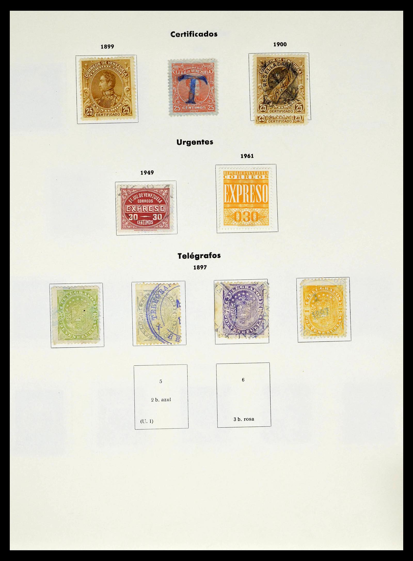 39223 0195 - Stamp collection 39223 Venezuela 1859-1984.