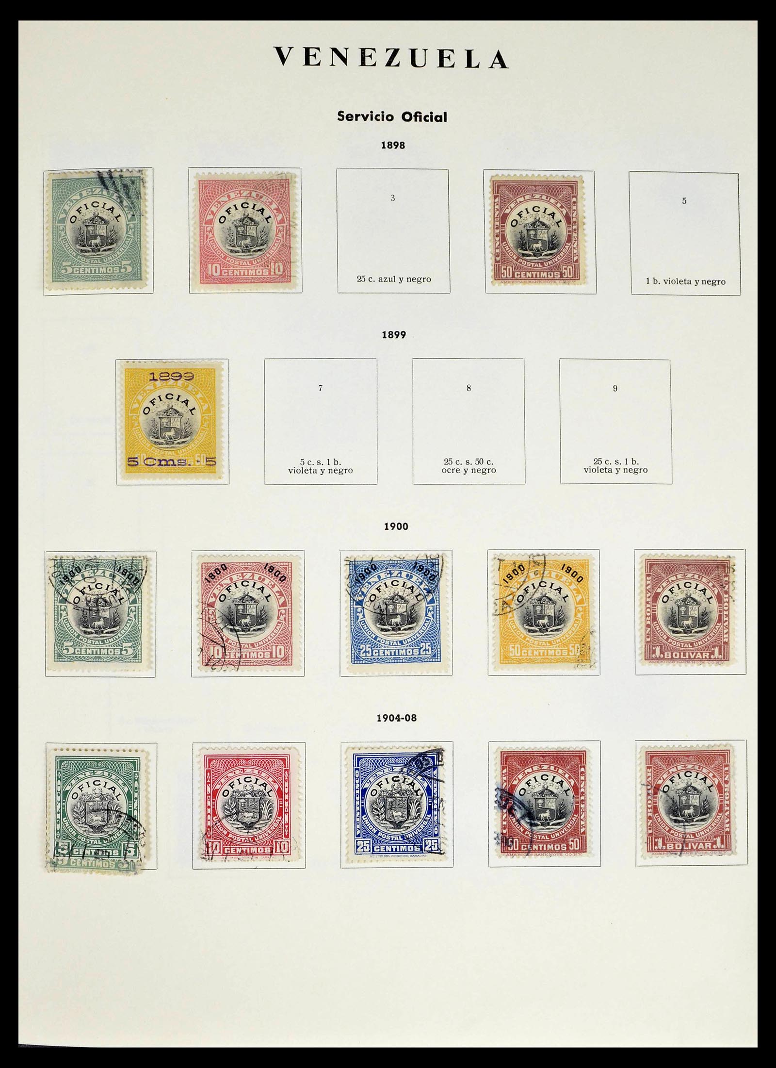 39223 0196 - Stamp collection 39223 Venezuela 1859-1984.