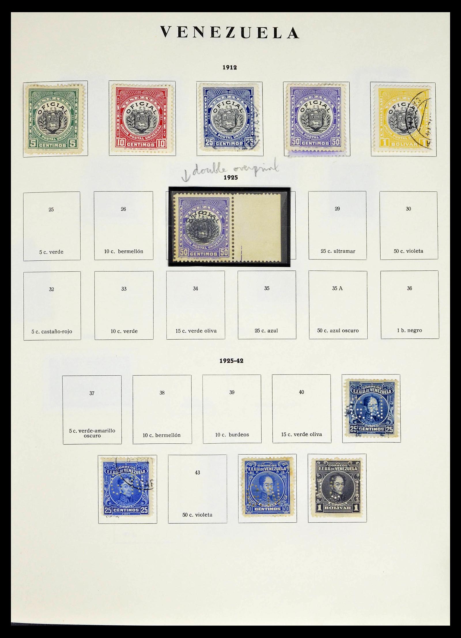 39223 0197 - Stamp collection 39223 Venezuela 1859-1984.