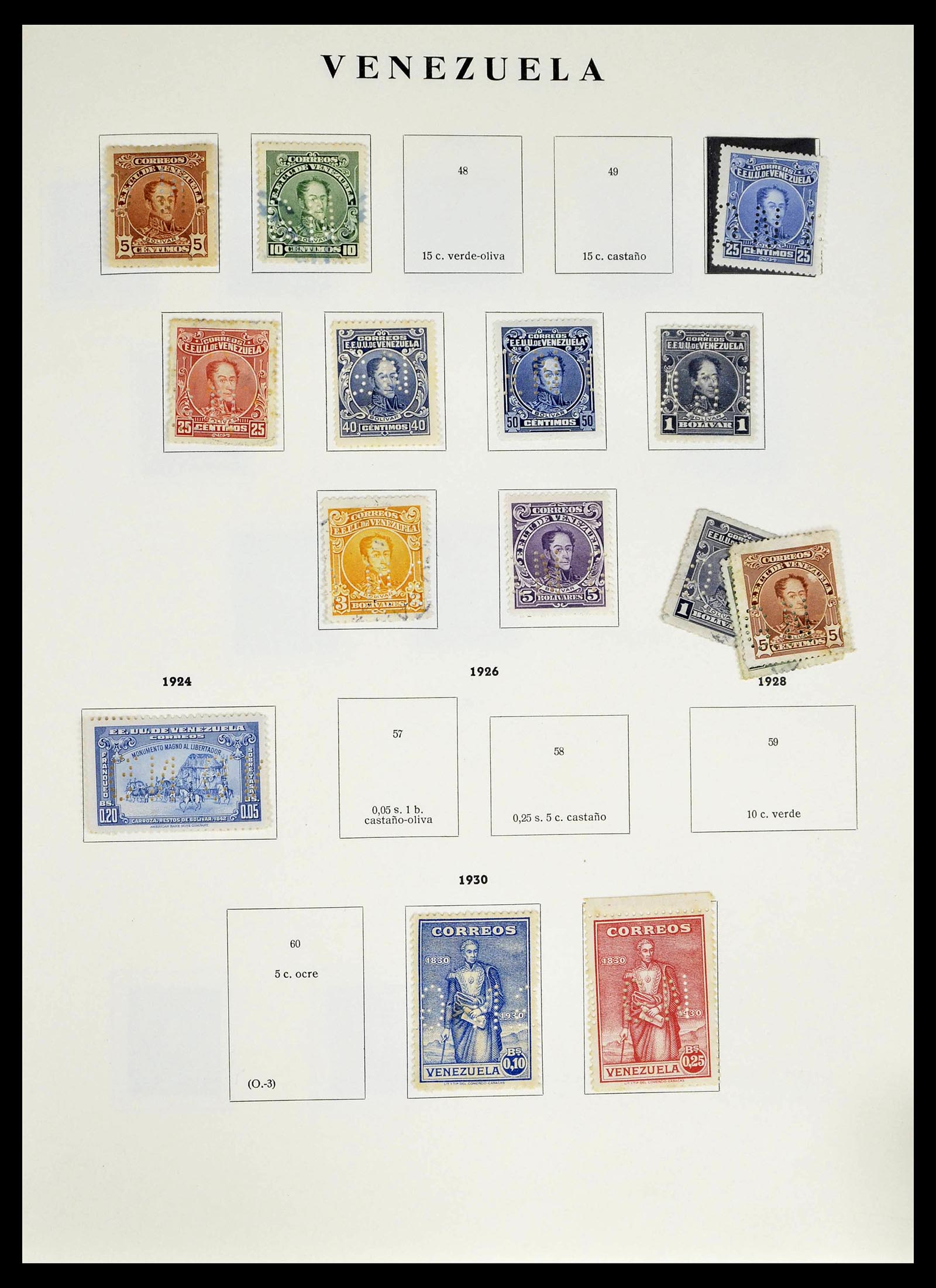 39223 0198 - Stamp collection 39223 Venezuela 1859-1984.