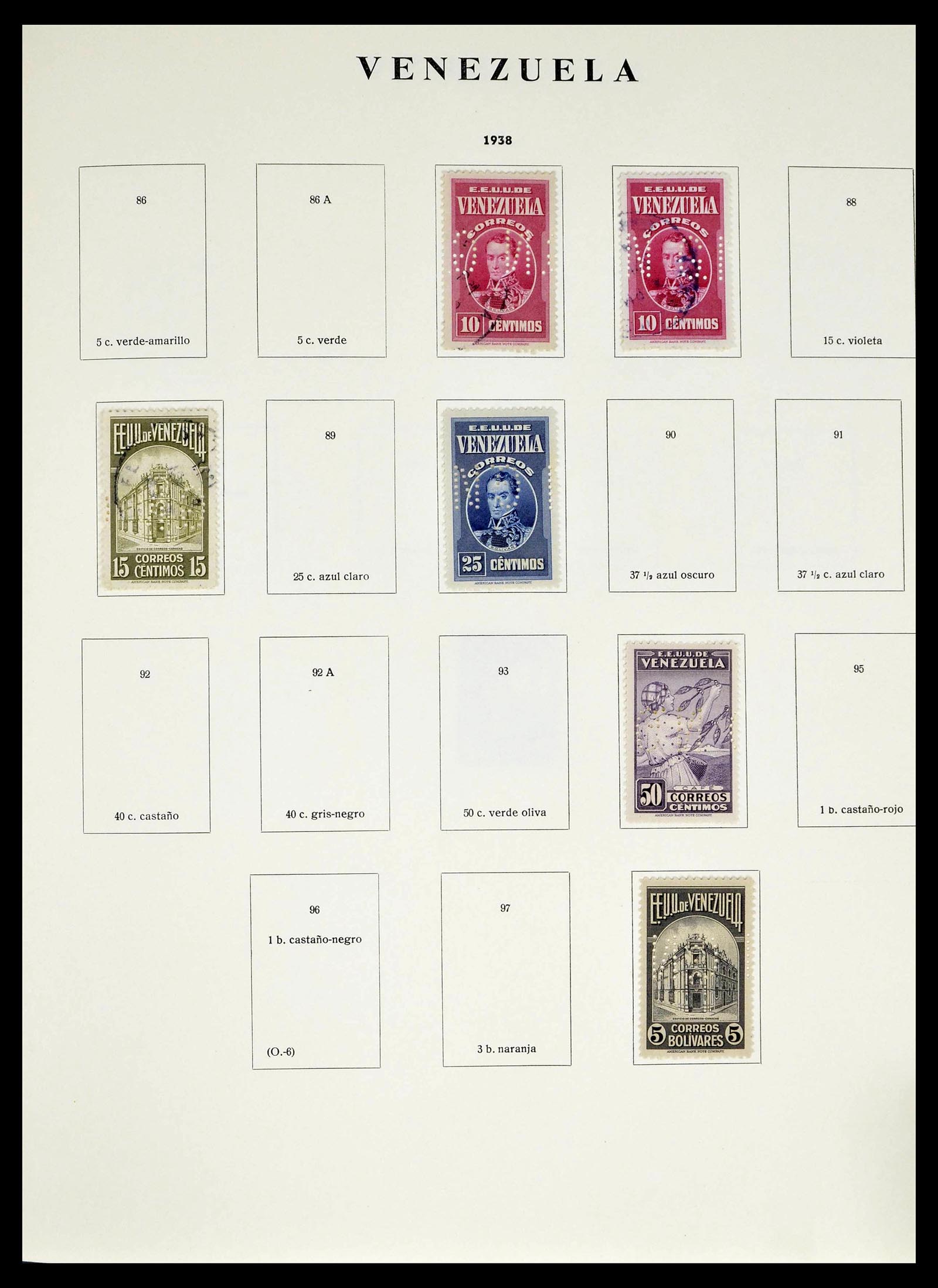 39223 0200 - Stamp collection 39223 Venezuela 1859-1984.