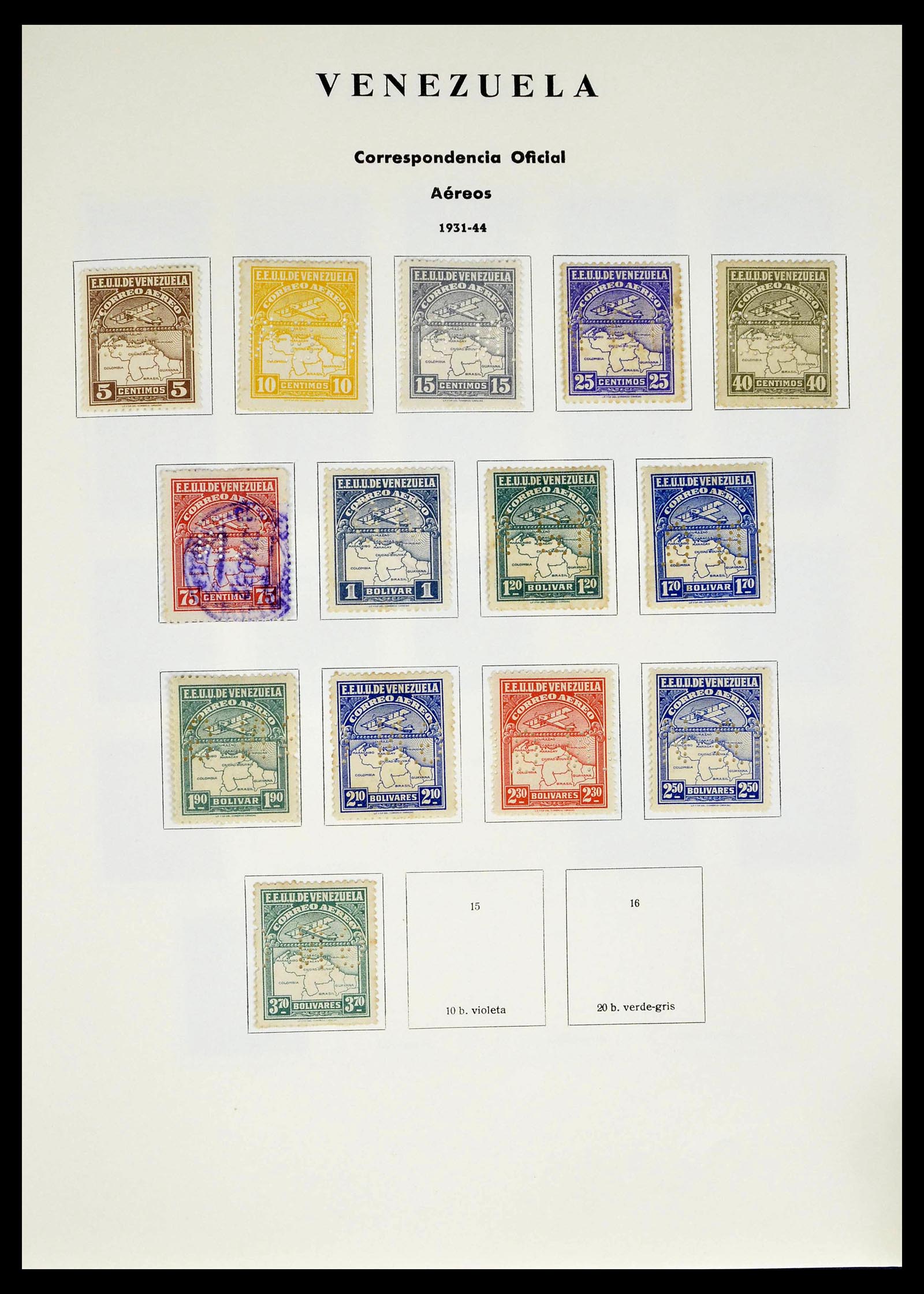 39223 0202 - Stamp collection 39223 Venezuela 1859-1984.