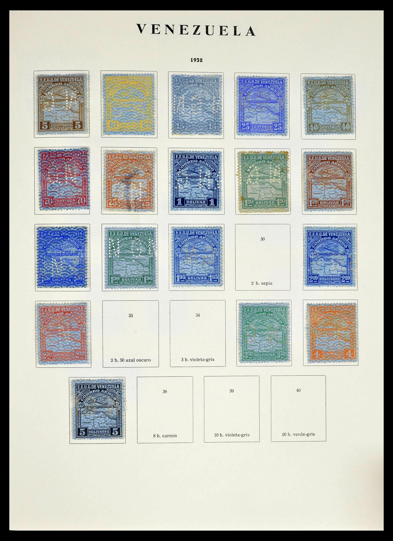 39223 0203 - Stamp collection 39223 Venezuela 1859-1984.