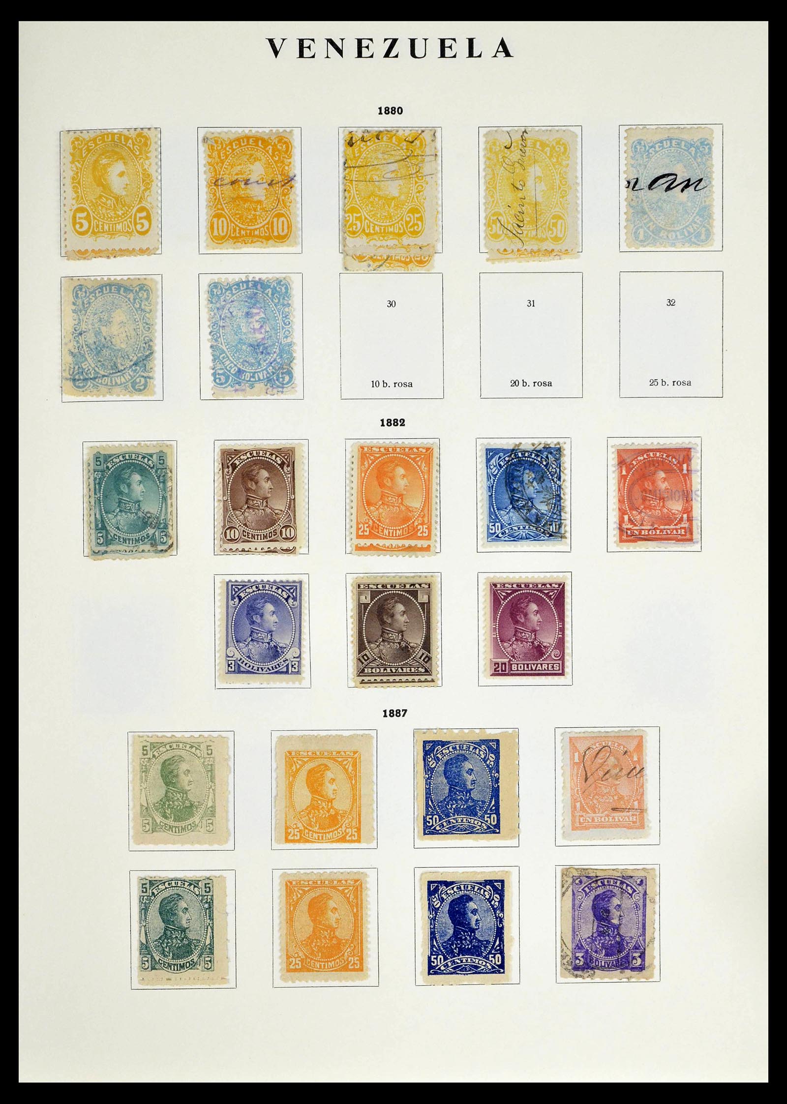 39223 0210 - Stamp collection 39223 Venezuela 1859-1984.