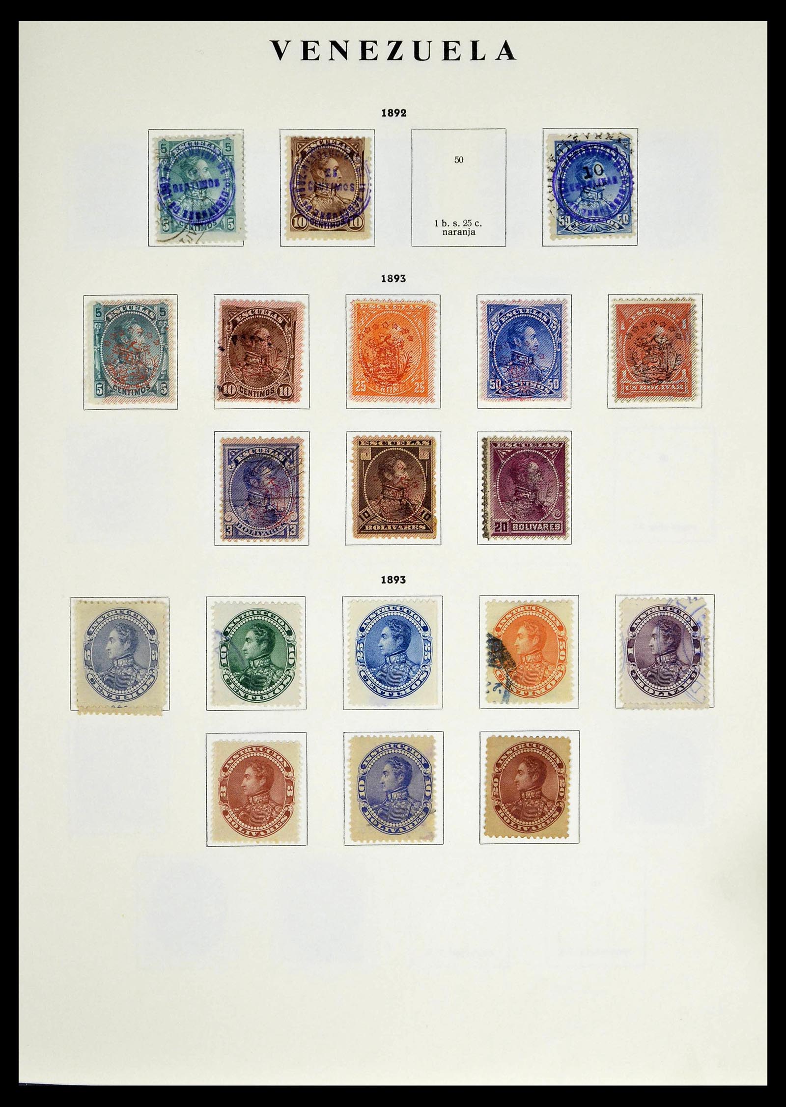 39223 0211 - Stamp collection 39223 Venezuela 1859-1984.