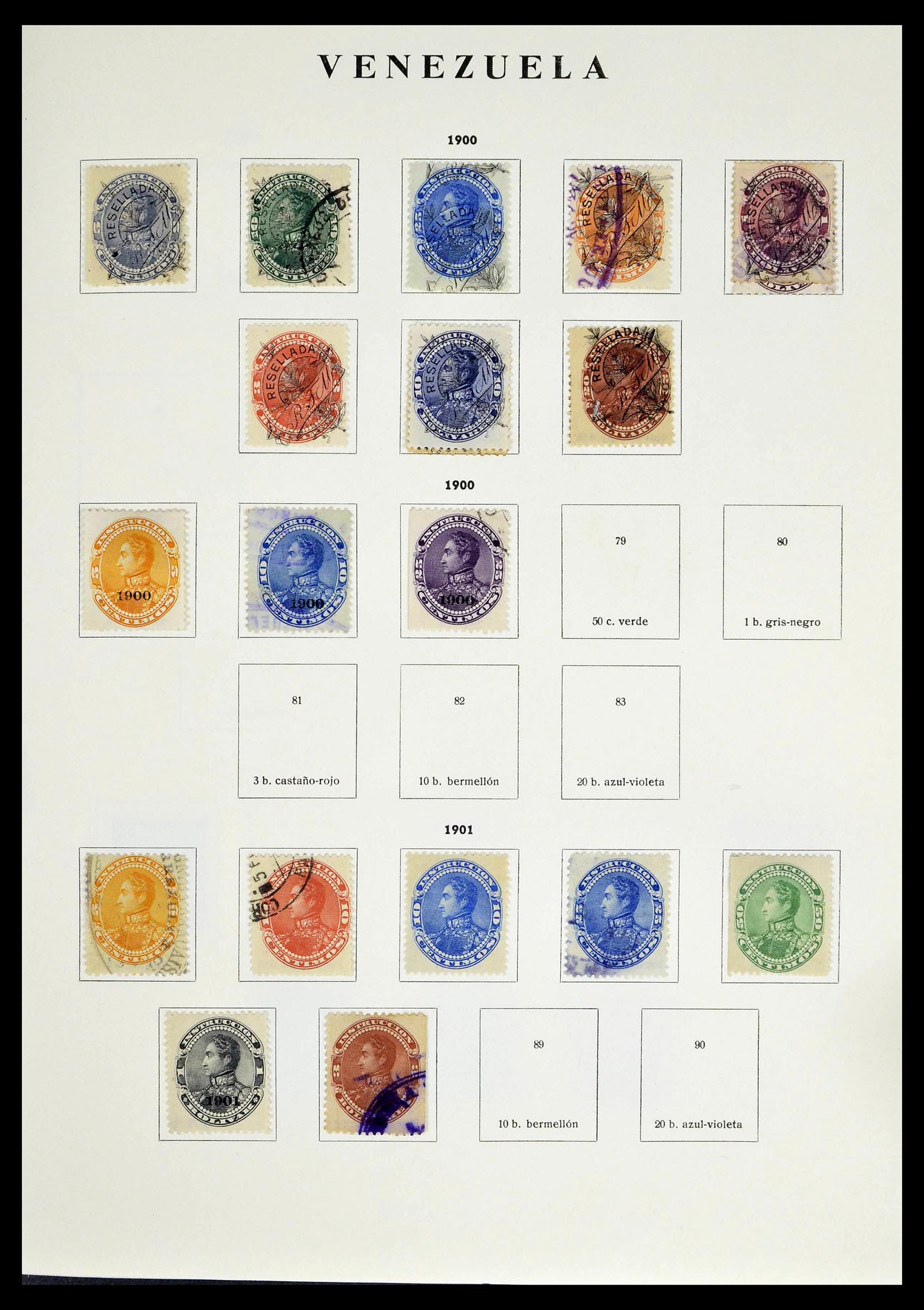 39223 0212 - Stamp collection 39223 Venezuela 1859-1984.