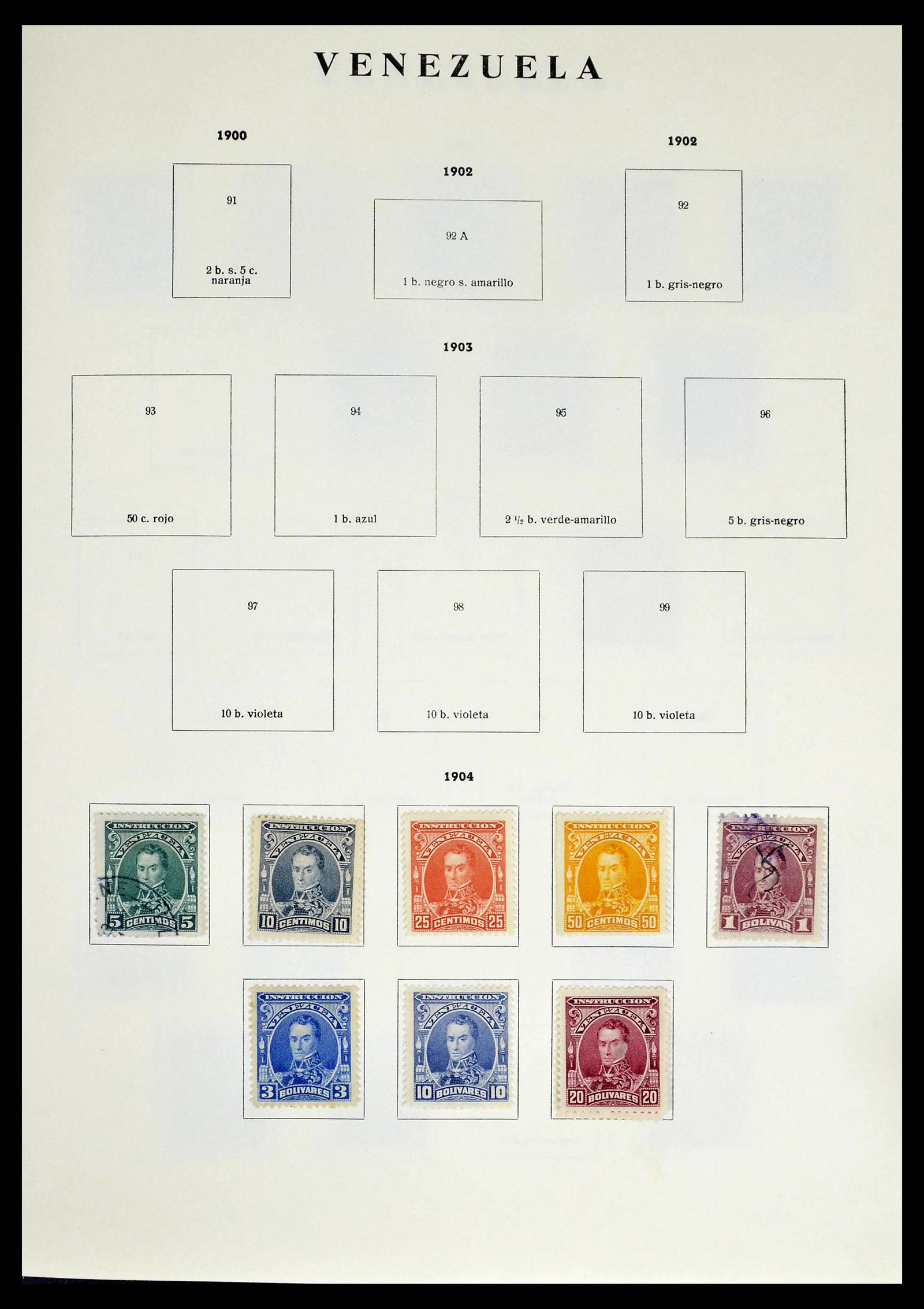 39223 0213 - Stamp collection 39223 Venezuela 1859-1984.