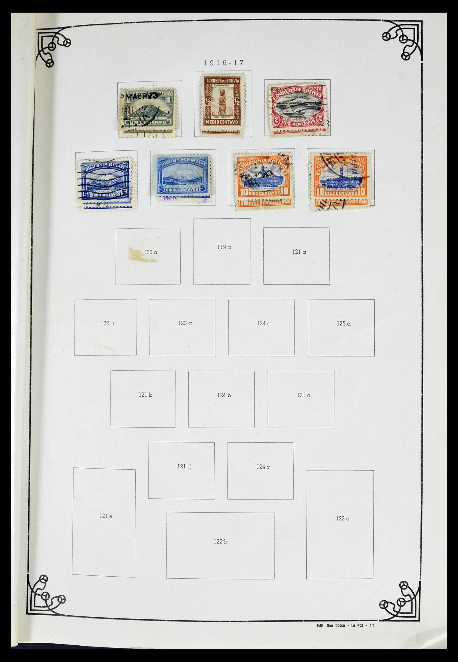 39224 0006 - Postzegelverzameling 39224 Bolivia 1849-1955.