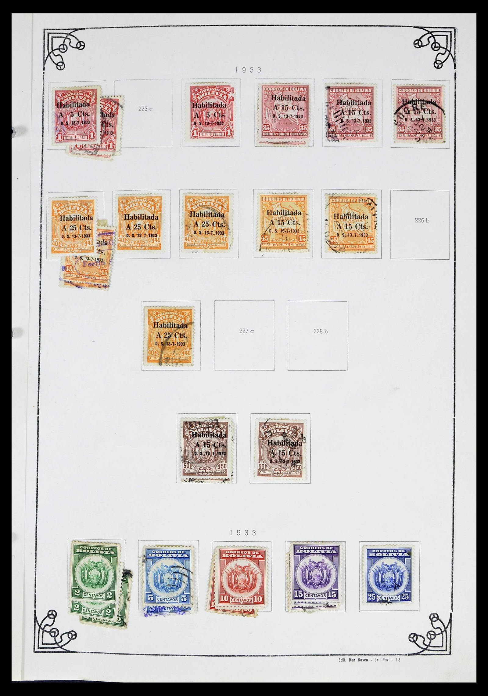 39224 0022 - Stamp collection 39224 Bolivia 1849-1955.