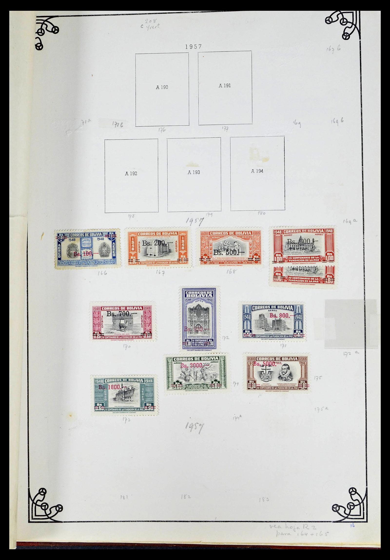 39224 0059 - Stamp collection 39224 Bolivia 1849-1955.