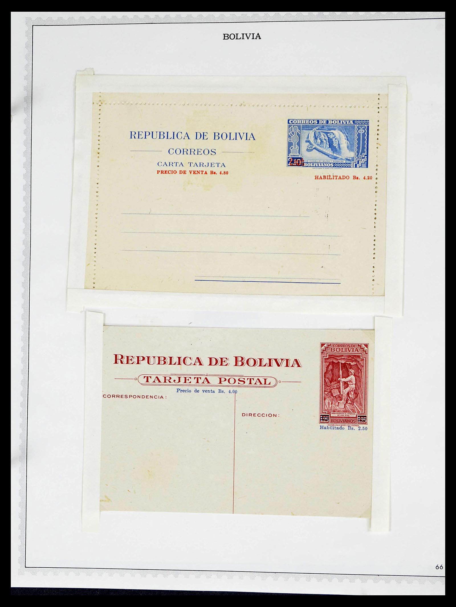 39224 0128 - Stamp collection 39224 Bolivia 1849-1955.