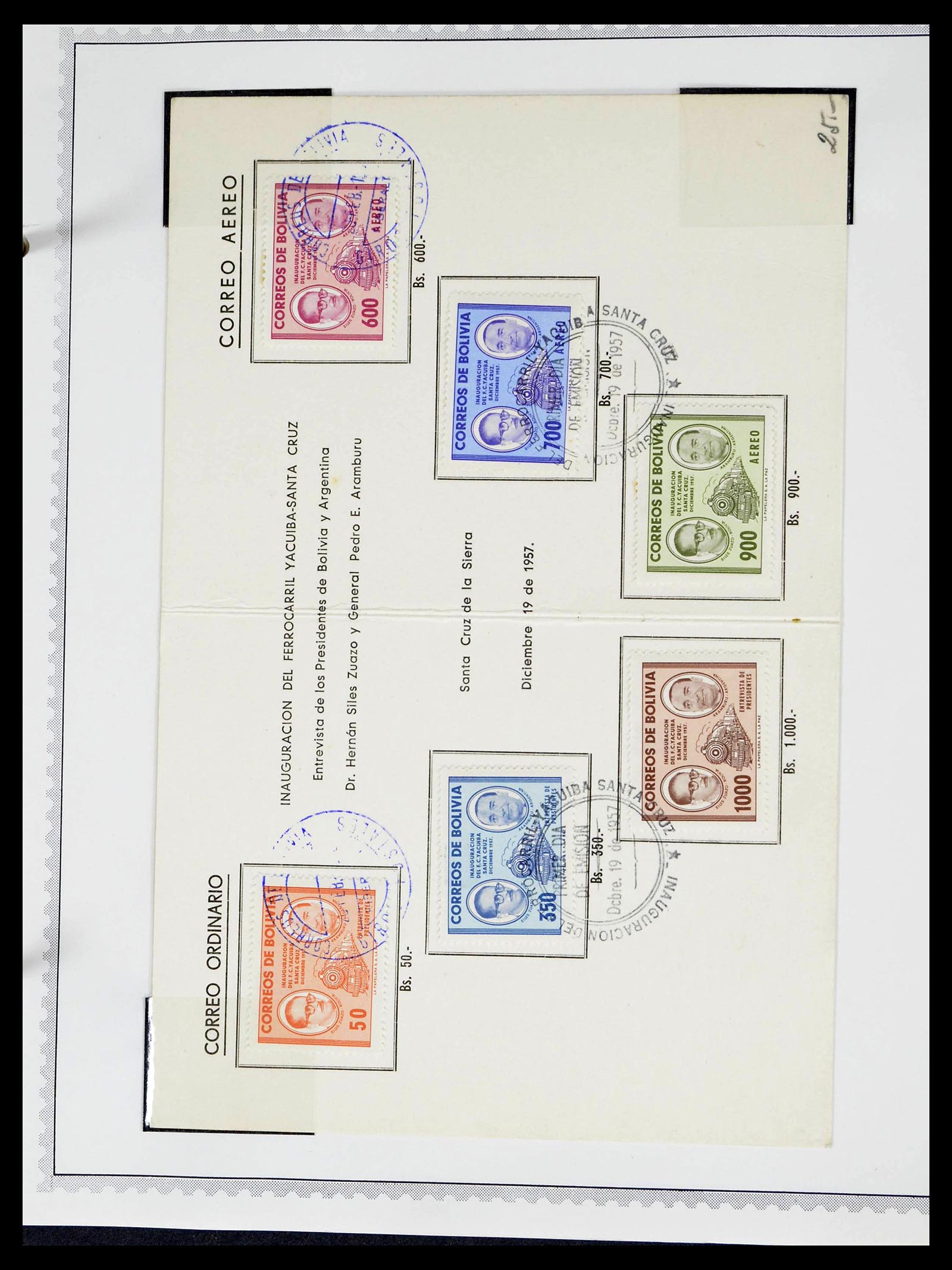 39224 0130 - Stamp collection 39224 Bolivia 1849-1955.