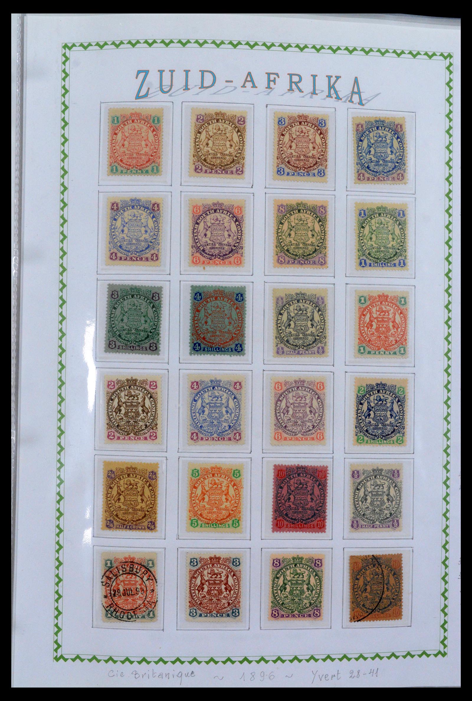 39226 0002 - Postzegelverzameling 39226 Zuid Afrika en Staten 1853-2000.