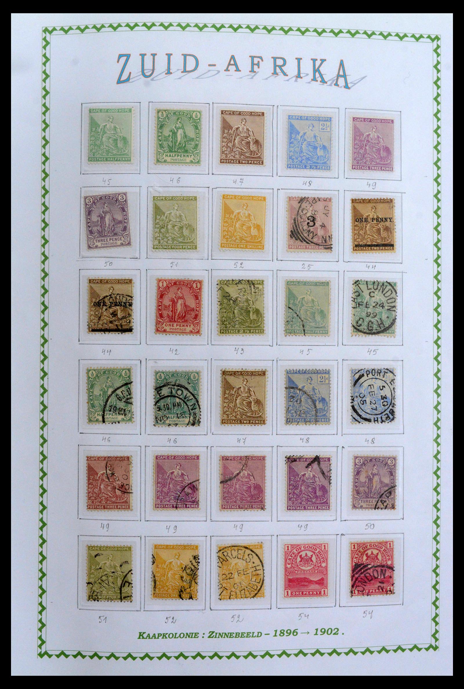 39226 0004 - Postzegelverzameling 39226 Zuid Afrika en Staten 1853-2000.