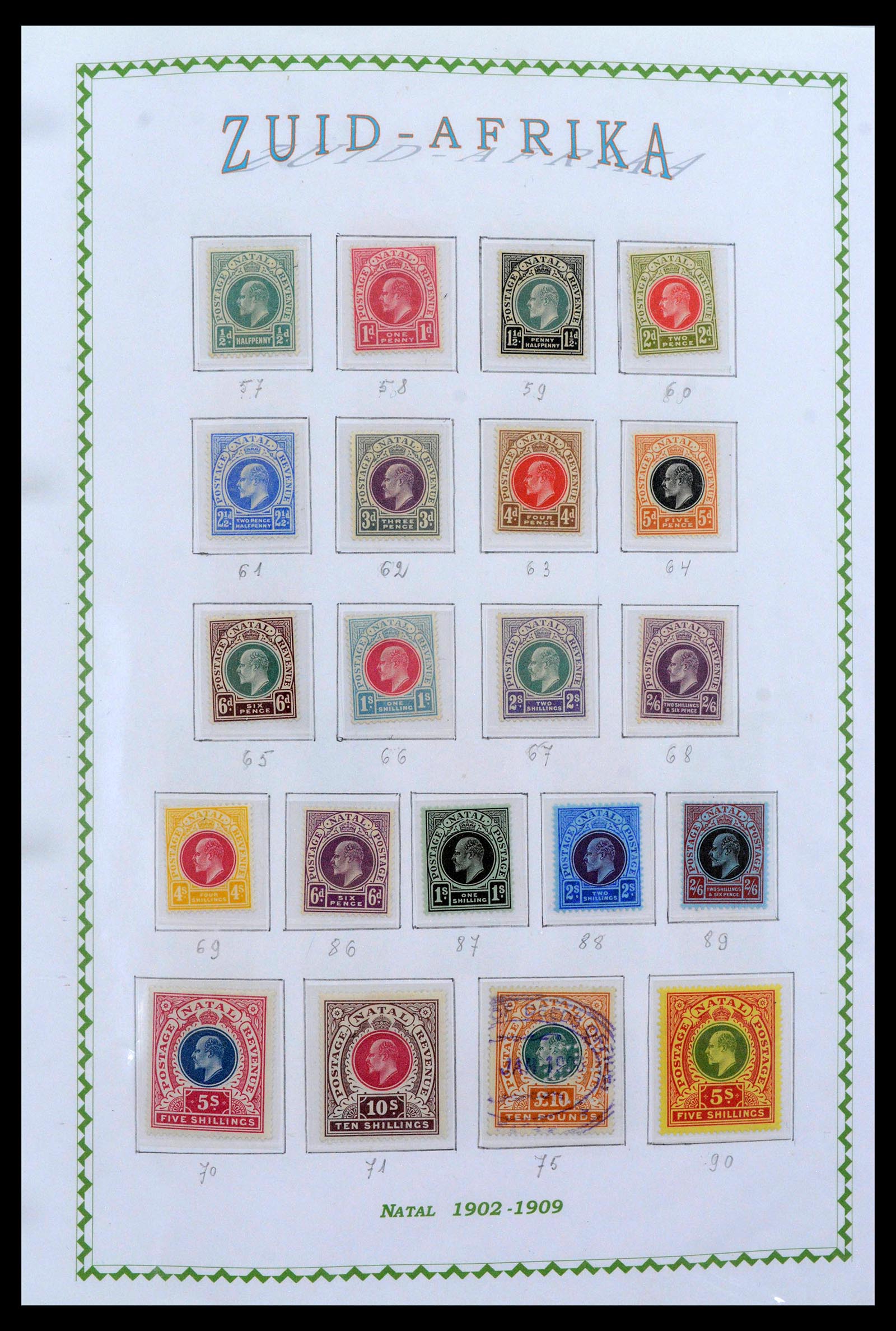 39226 0006 - Postzegelverzameling 39226 Zuid Afrika en Staten 1853-2000.