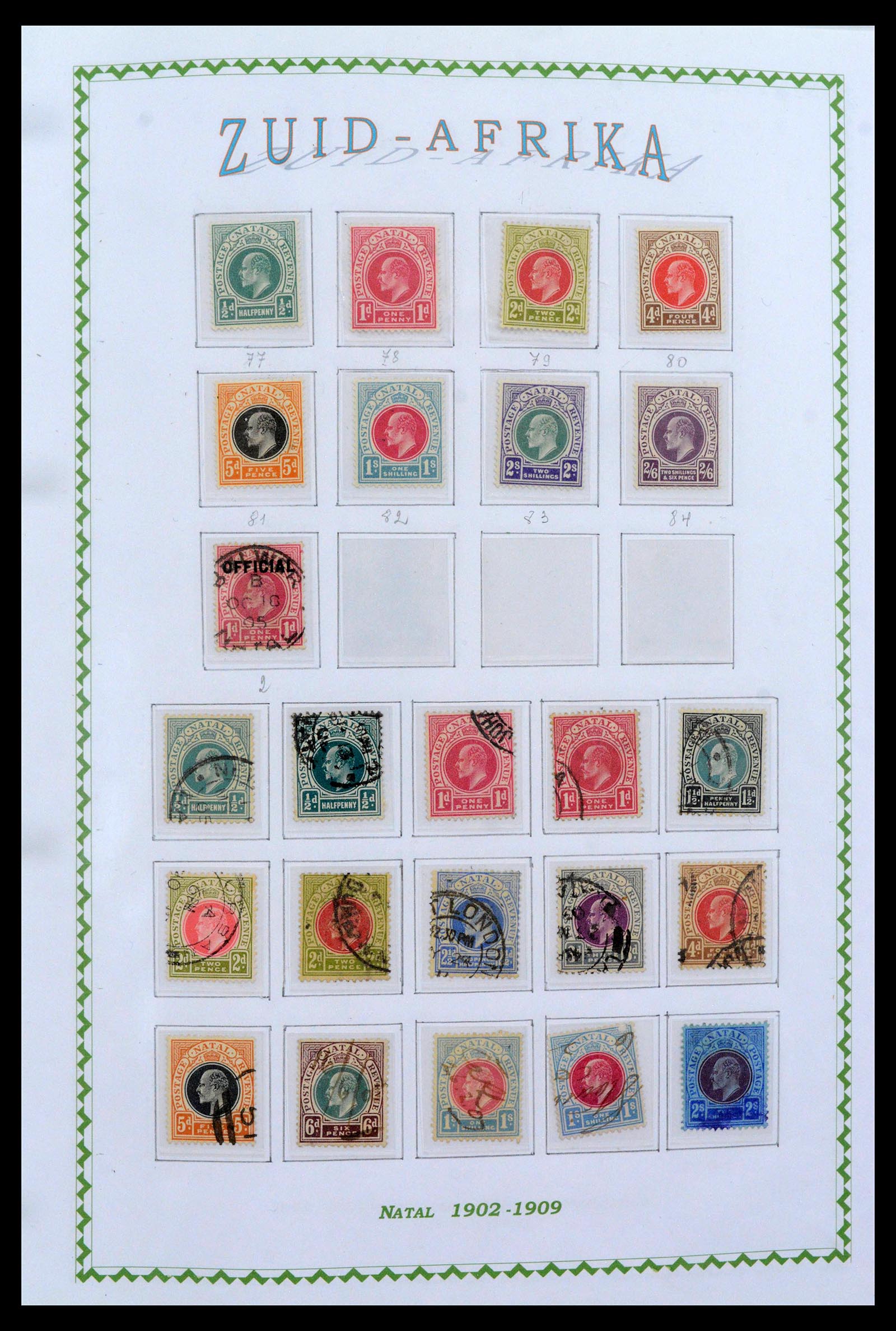 39226 0007 - Postzegelverzameling 39226 Zuid Afrika en Staten 1853-2000.