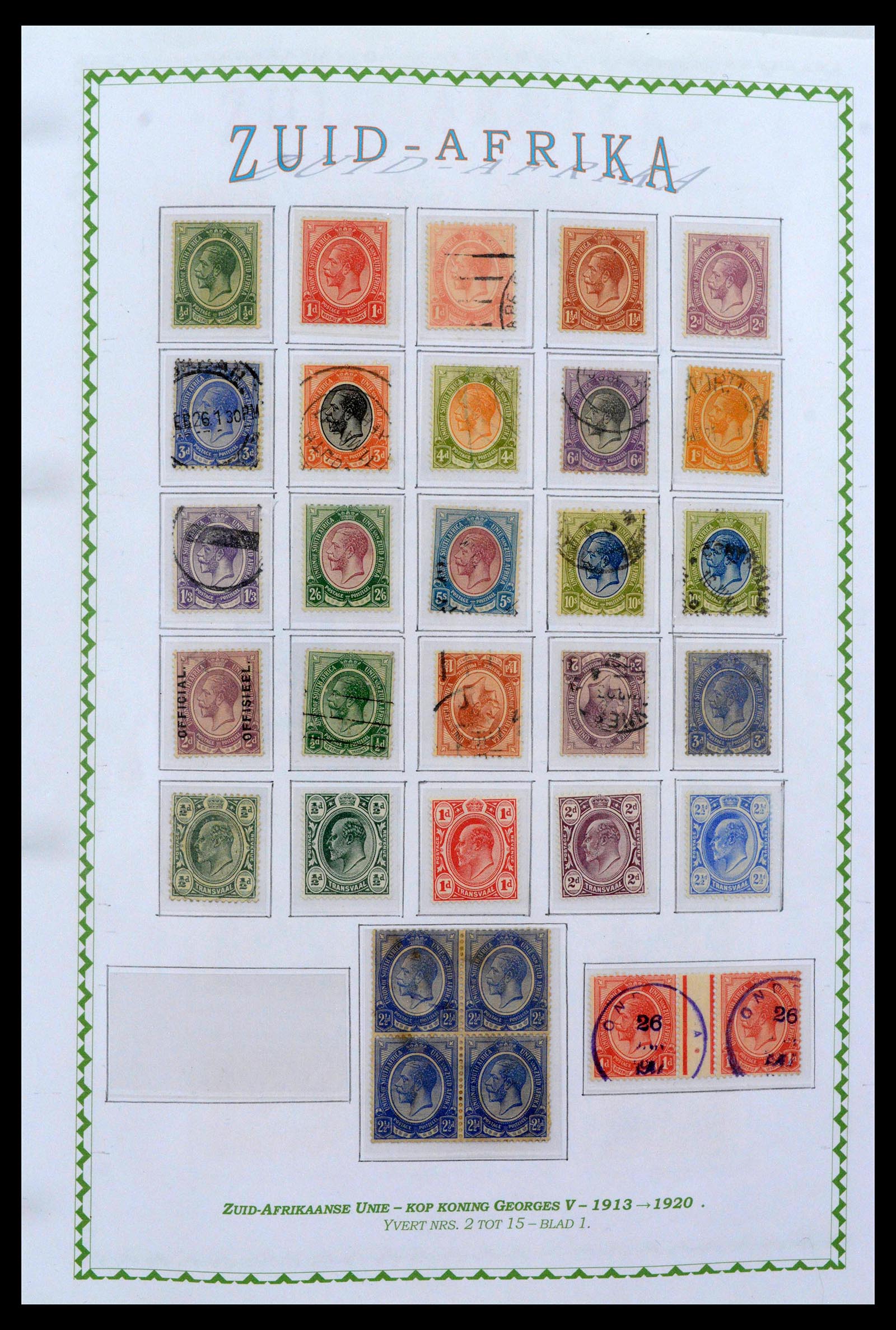 39226 0012 - Postzegelverzameling 39226 Zuid Afrika en Staten 1853-2000.