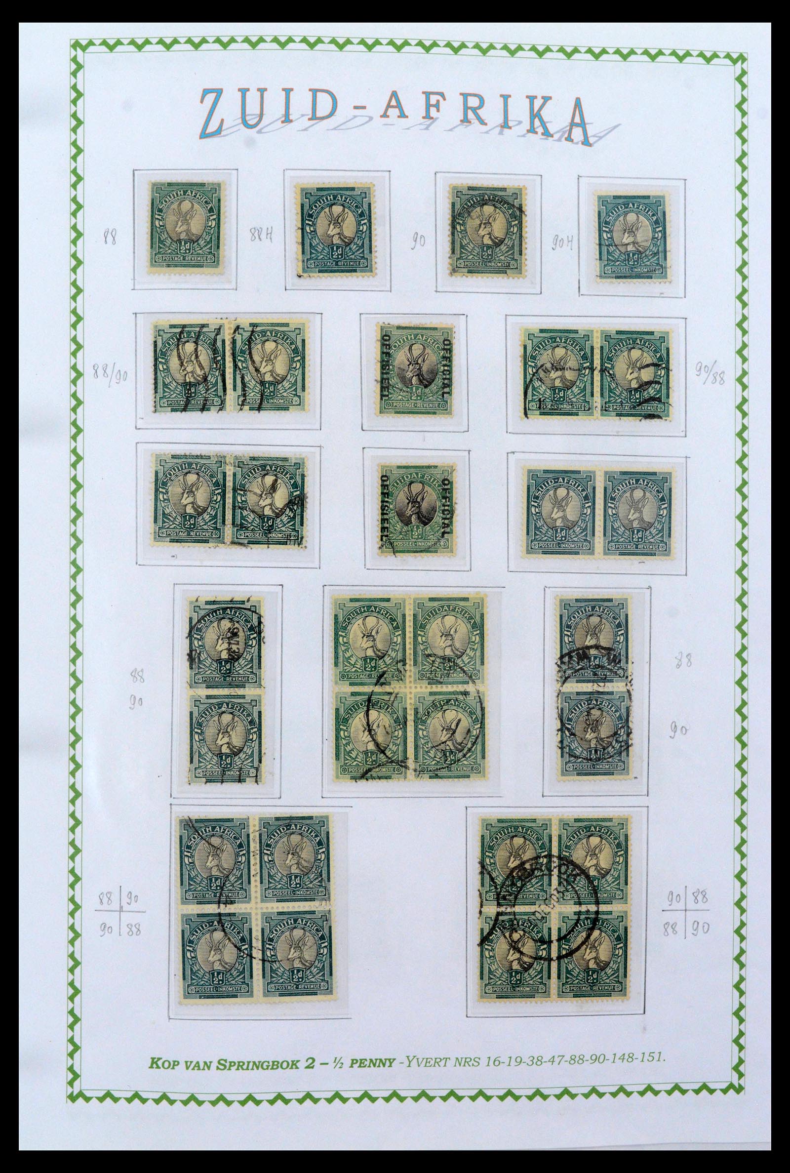 39226 0015 - Postzegelverzameling 39226 Zuid Afrika en Staten 1853-2000.