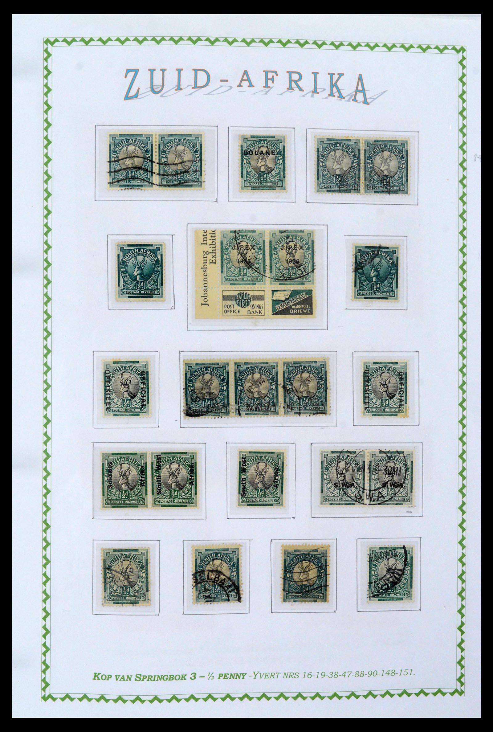 39226 0016 - Postzegelverzameling 39226 Zuid Afrika en Staten 1853-2000.