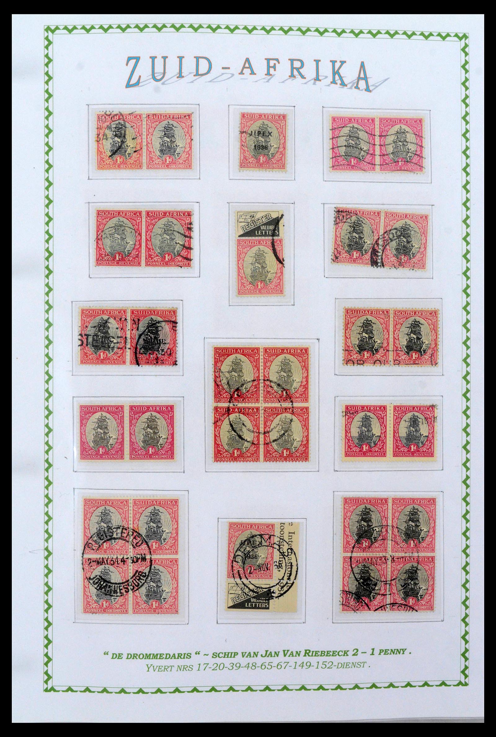39226 0018 - Postzegelverzameling 39226 Zuid Afrika en Staten 1853-2000.