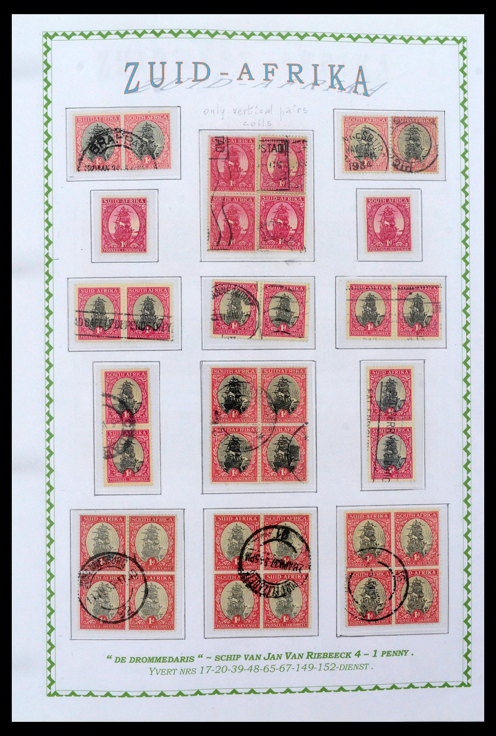 39226 0020 - Postzegelverzameling 39226 Zuid Afrika en Staten 1853-2000.