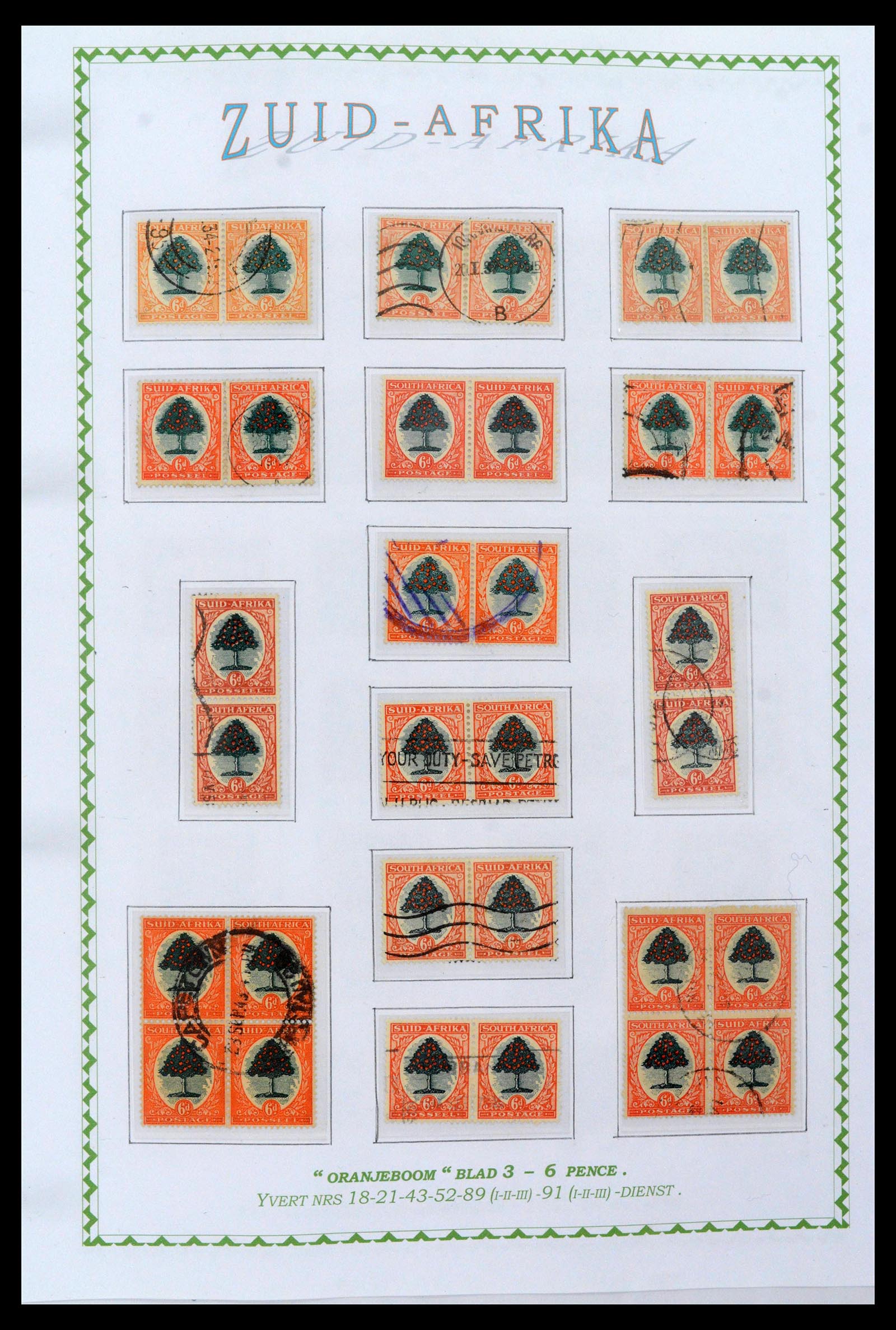 39226 0024 - Postzegelverzameling 39226 Zuid Afrika en Staten 1853-2000.