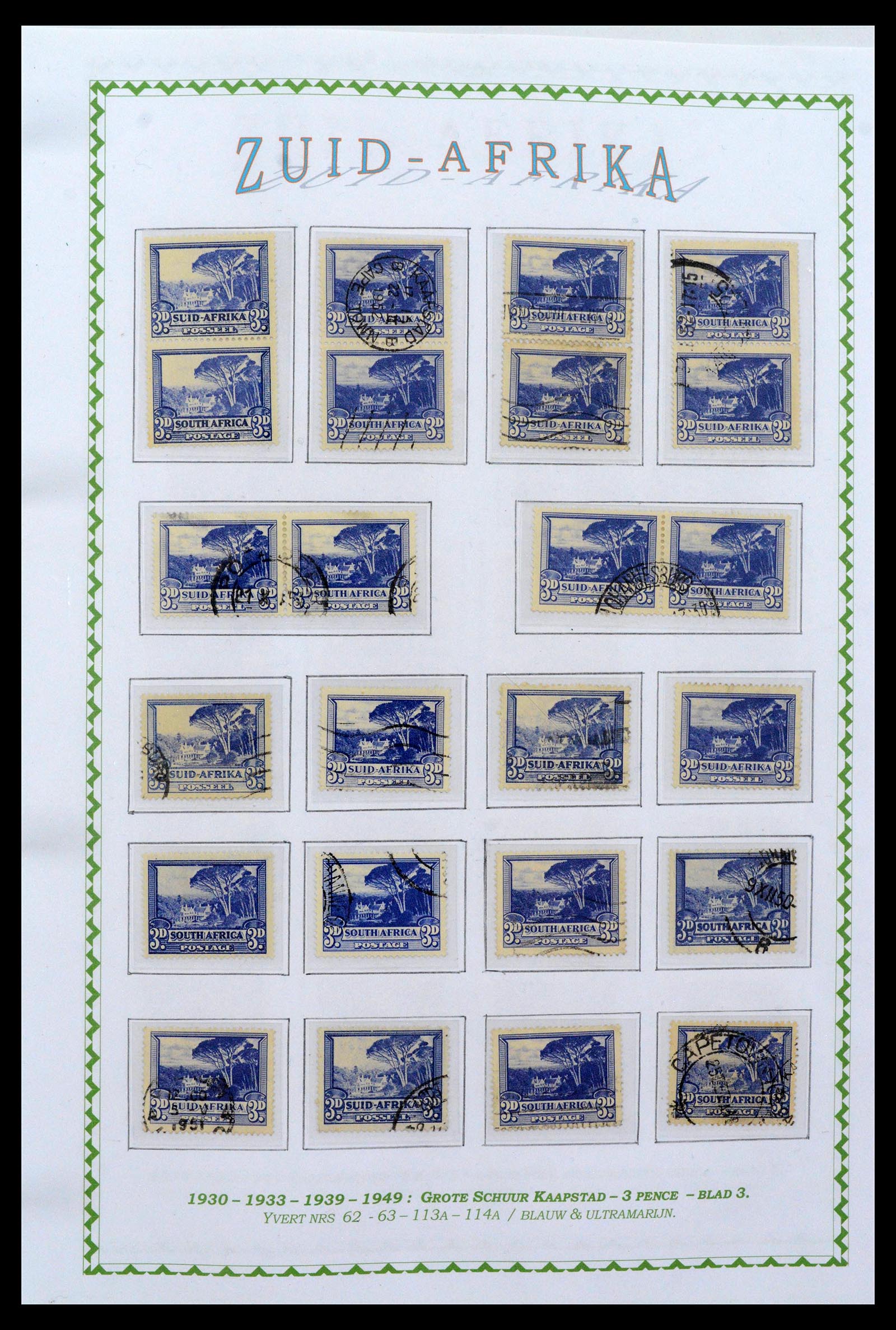39226 0027 - Postzegelverzameling 39226 Zuid Afrika en Staten 1853-2000.