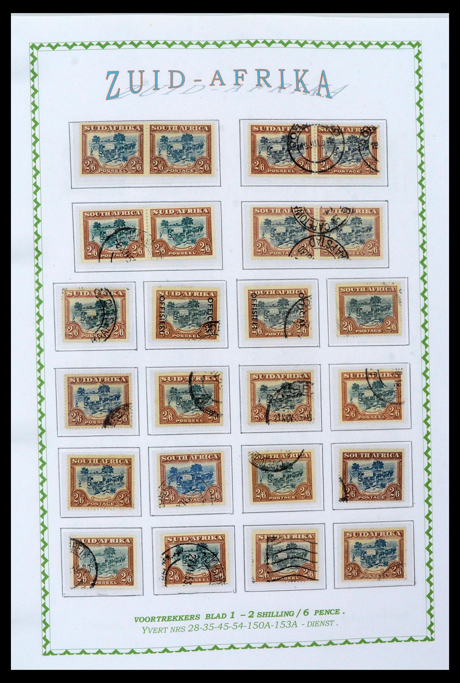 39226 0030 - Postzegelverzameling 39226 Zuid Afrika en Staten 1853-2000.