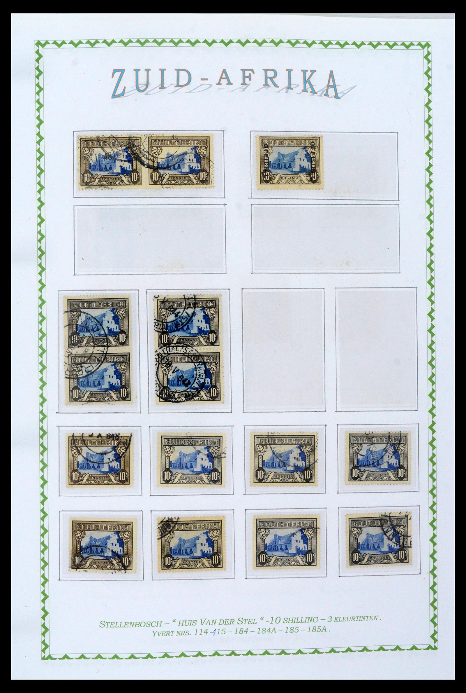 39226 0032 - Postzegelverzameling 39226 Zuid Afrika en Staten 1853-2000.