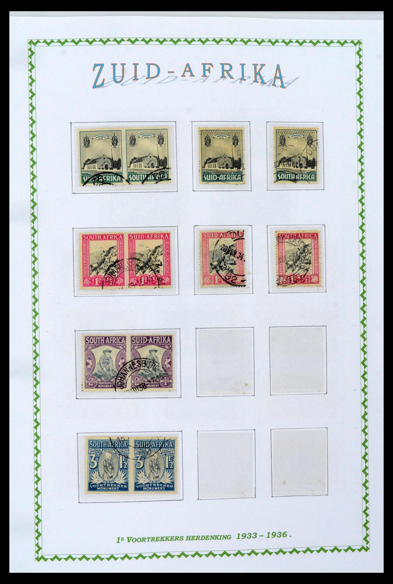 39226 0033 - Postzegelverzameling 39226 Zuid Afrika en Staten 1853-2000.