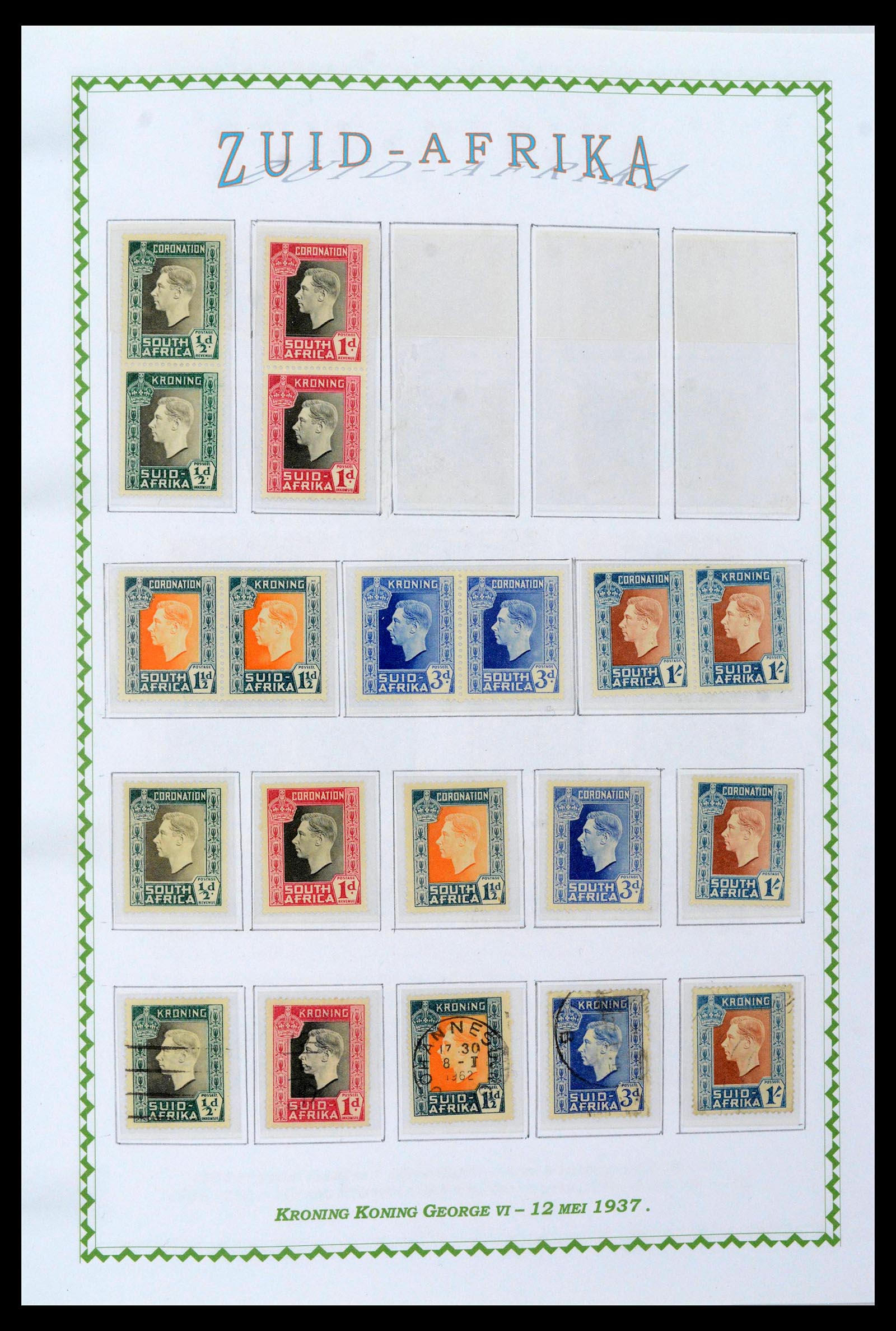 39226 0035 - Postzegelverzameling 39226 Zuid Afrika en Staten 1853-2000.