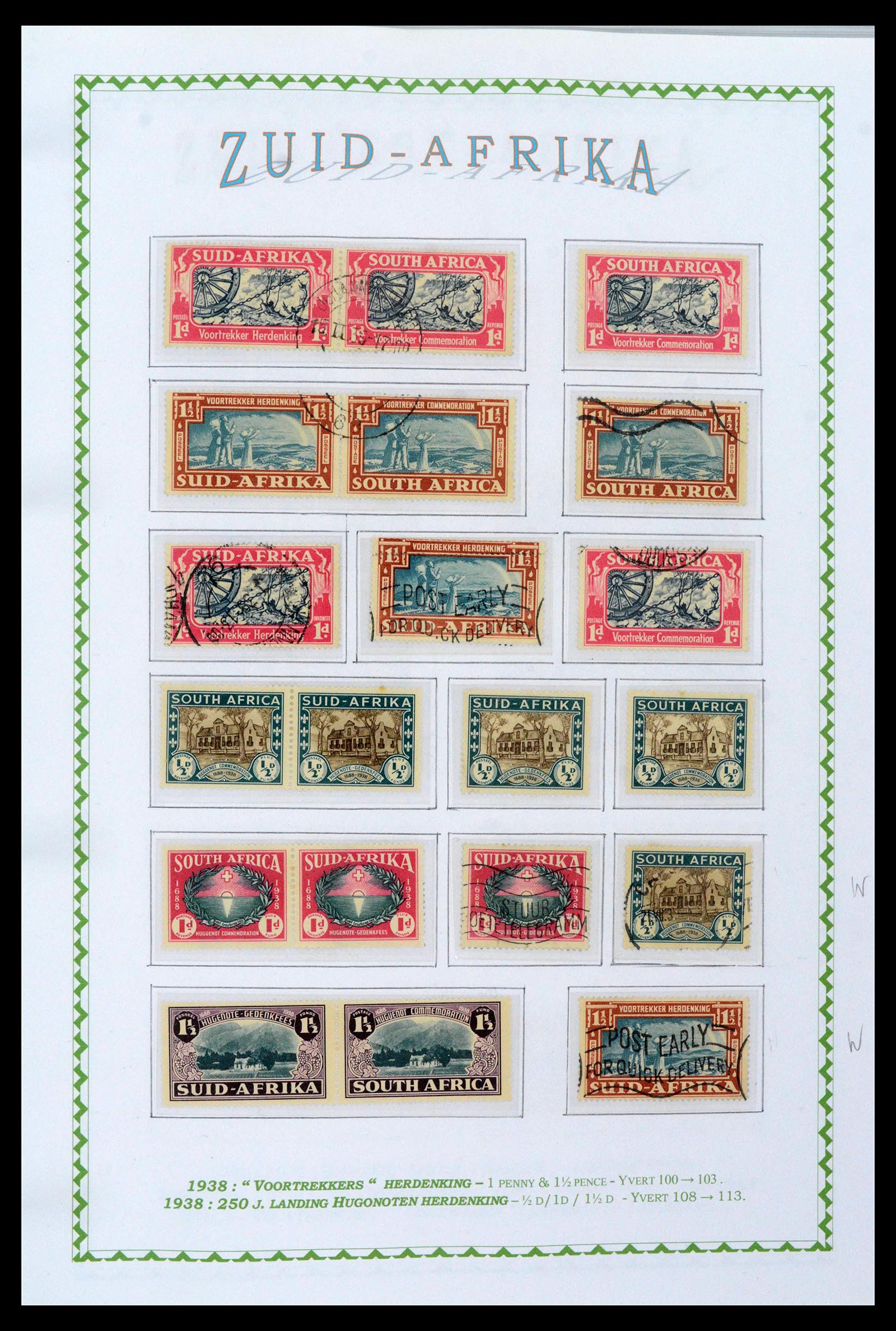 39226 0036 - Postzegelverzameling 39226 Zuid Afrika en Staten 1853-2000.