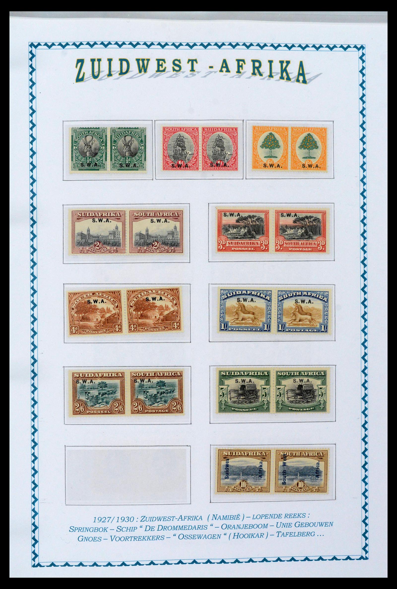 39226 0037 - Postzegelverzameling 39226 Zuid Afrika en Staten 1853-2000.