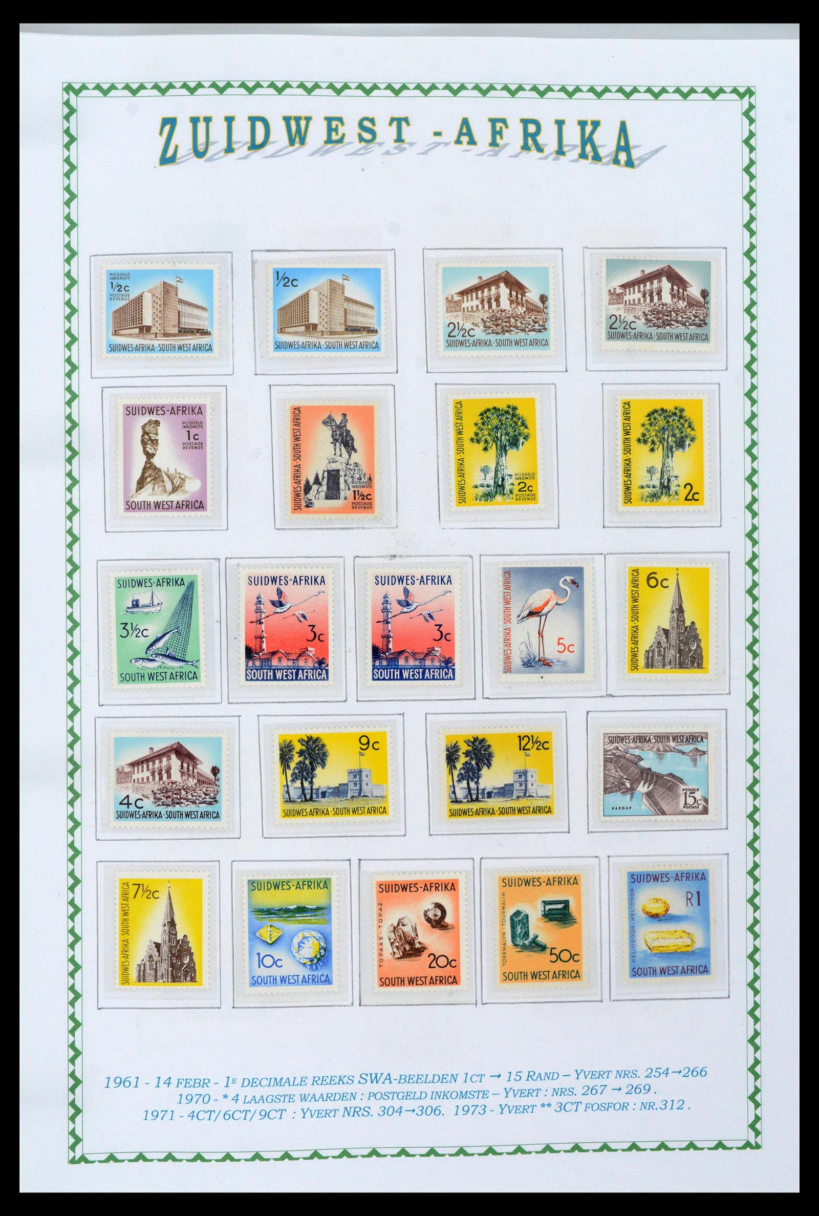 39226 0041 - Postzegelverzameling 39226 Zuid Afrika en Staten 1853-2000.