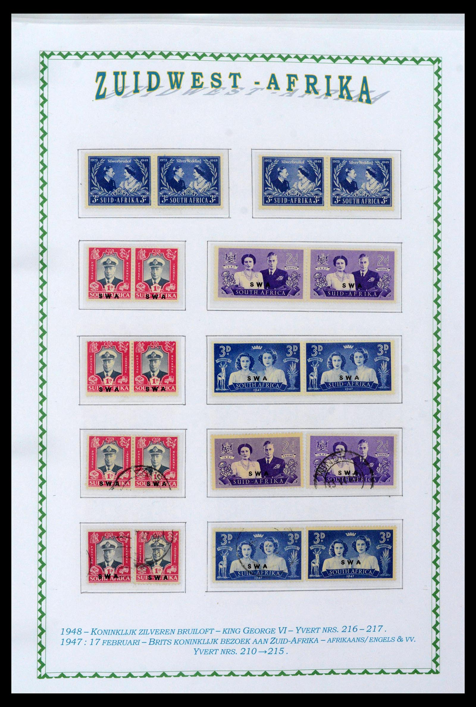 39226 0043 - Postzegelverzameling 39226 Zuid Afrika en Staten 1853-2000.