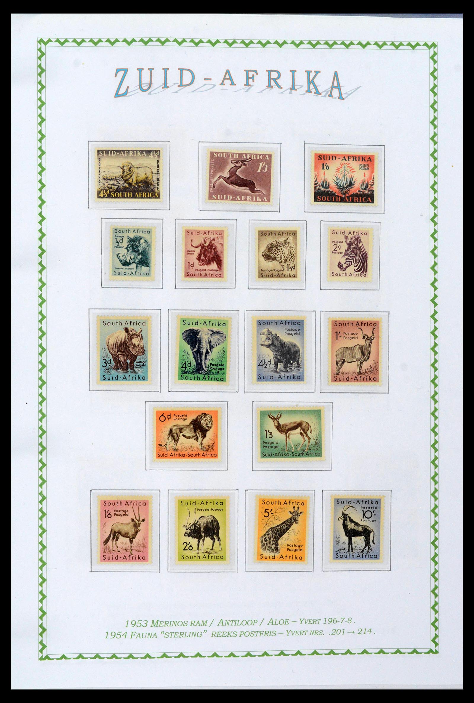 39226 0045 - Postzegelverzameling 39226 Zuid Afrika en Staten 1853-2000.