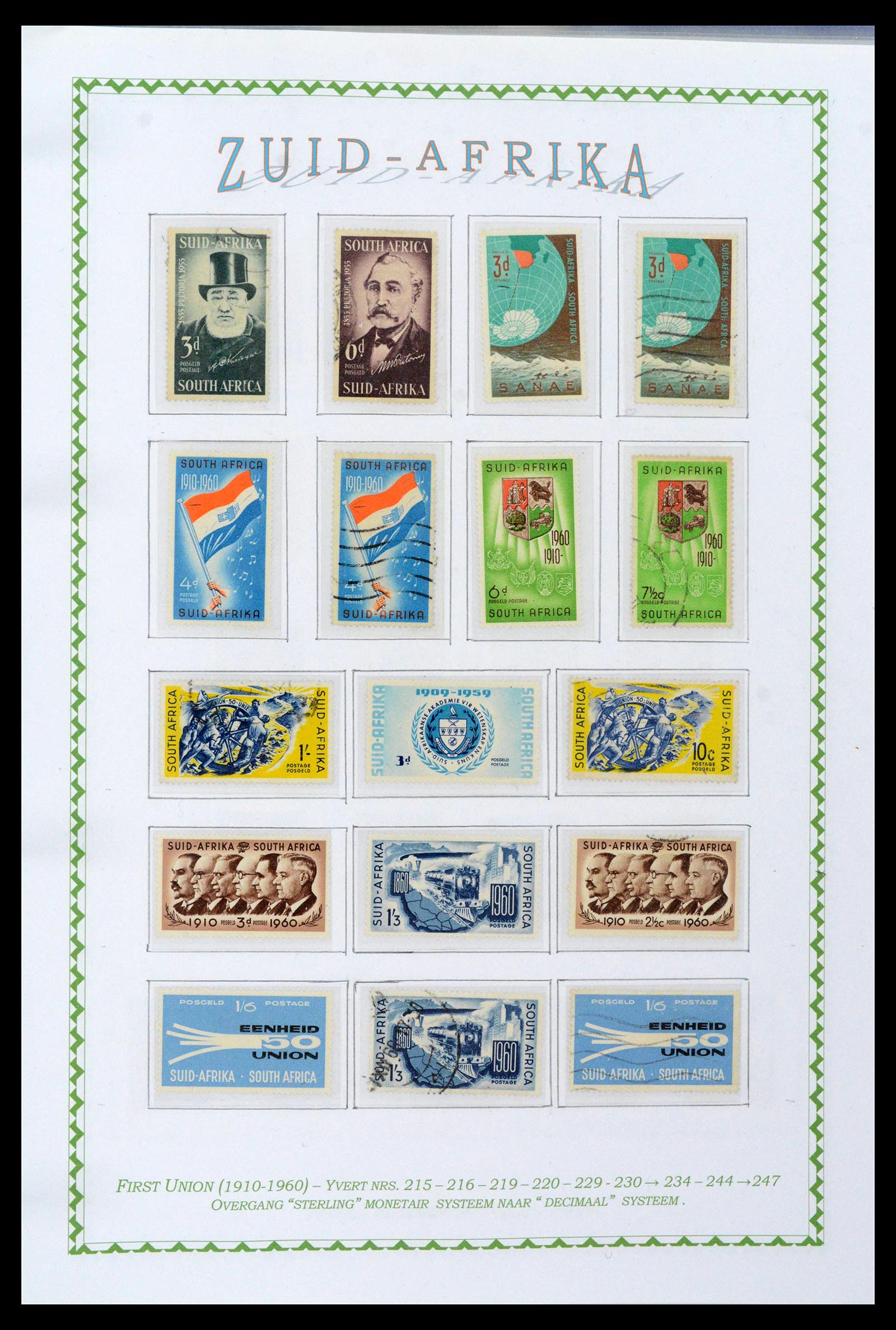 39226 0047 - Postzegelverzameling 39226 Zuid Afrika en Staten 1853-2000.