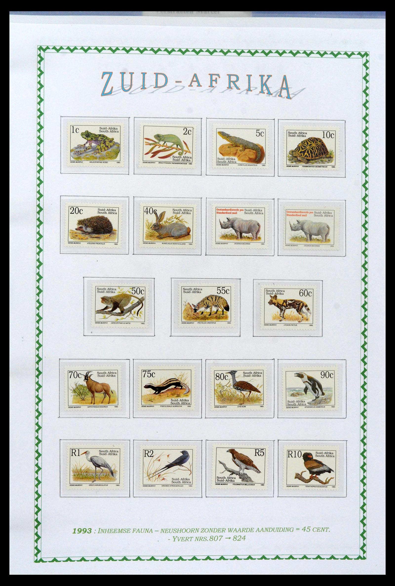 39226 0054 - Postzegelverzameling 39226 Zuid Afrika en Staten 1853-2000.
