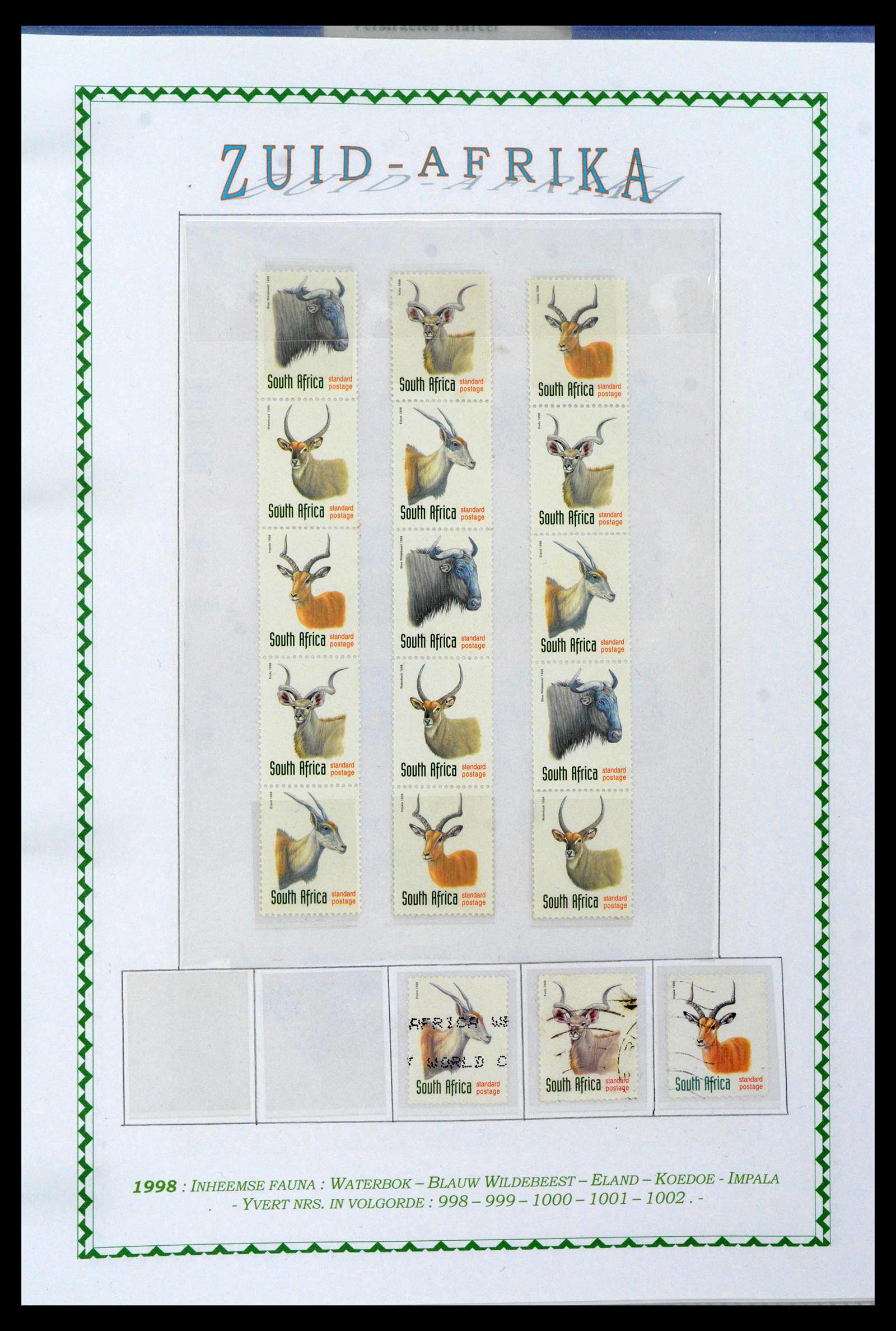 39226 0055 - Postzegelverzameling 39226 Zuid Afrika en Staten 1853-2000.