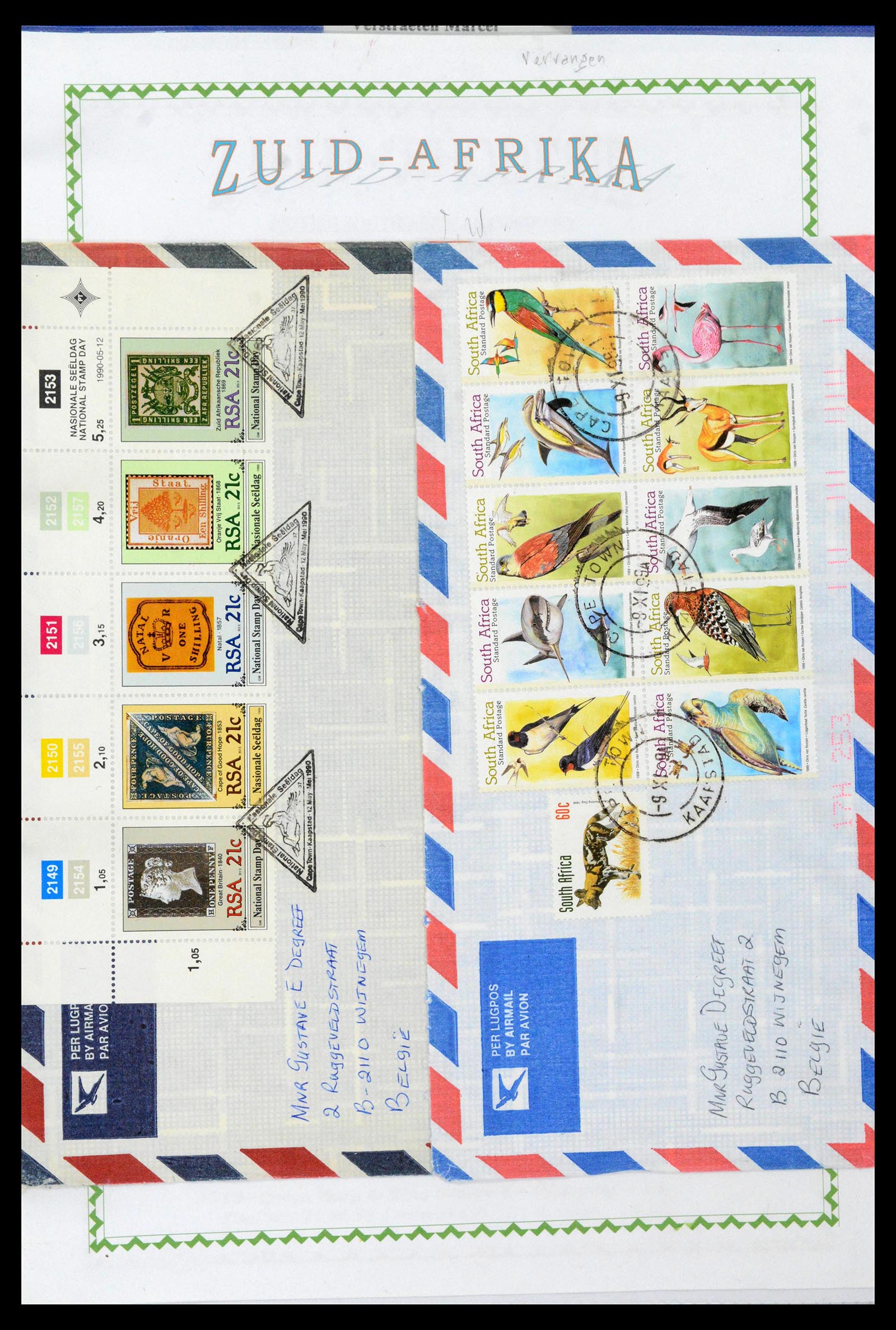 39226 0058 - Postzegelverzameling 39226 Zuid Afrika en Staten 1853-2000.