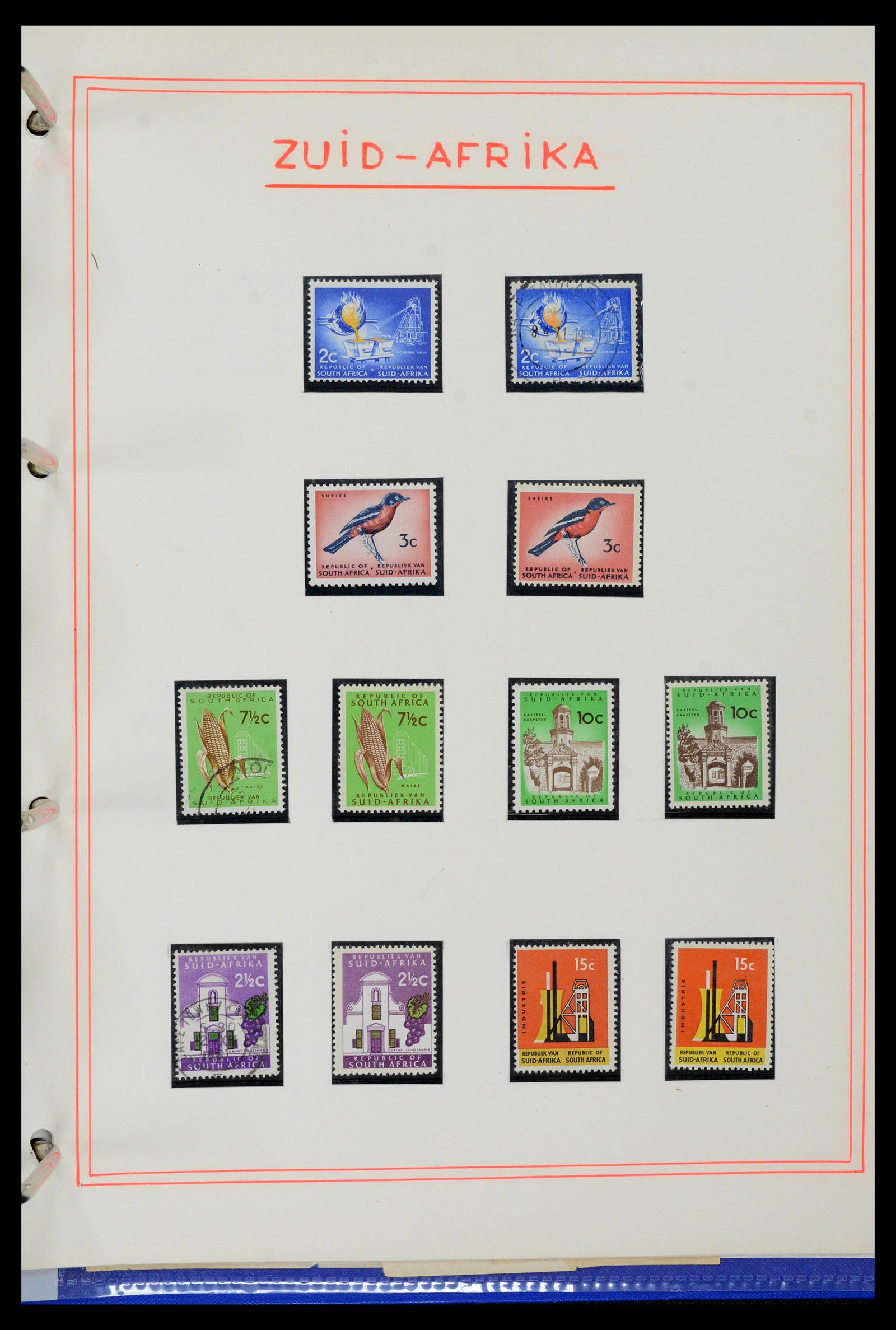 39226 0060 - Postzegelverzameling 39226 Zuid Afrika en Staten 1853-2000.