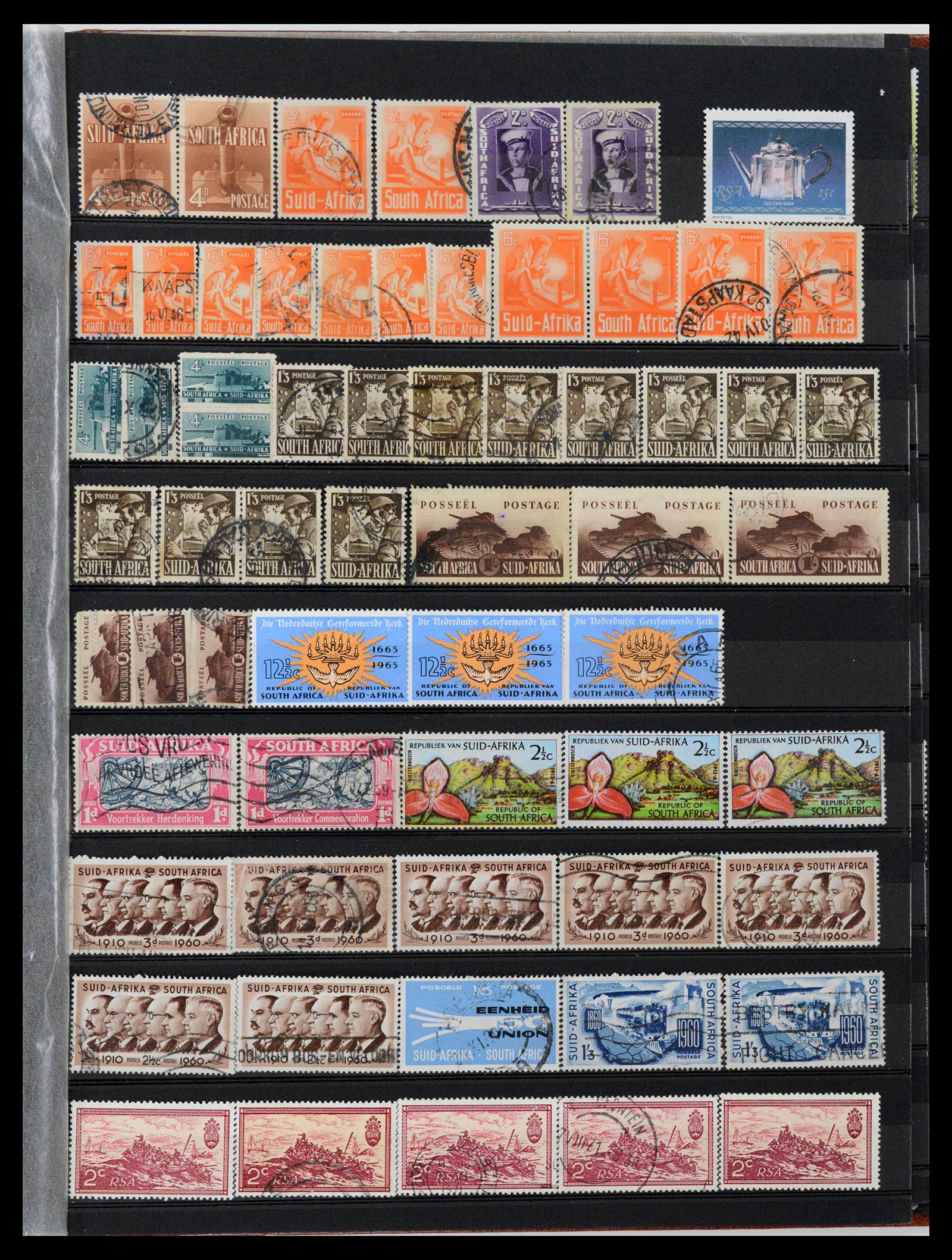 39226 0101 - Postzegelverzameling 39226 Zuid Afrika en Staten 1853-2000.