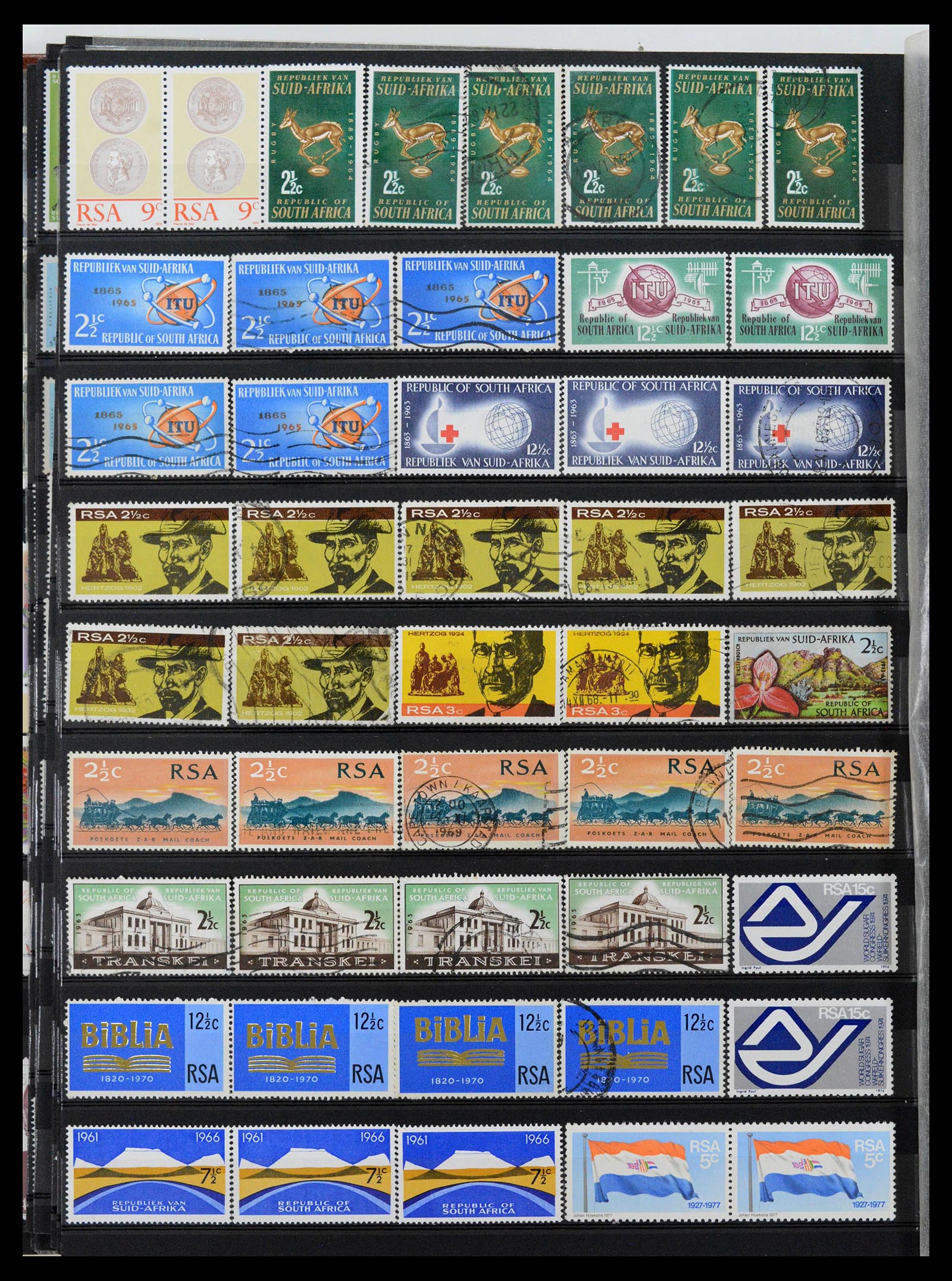 39226 0102 - Postzegelverzameling 39226 Zuid Afrika en Staten 1853-2000.
