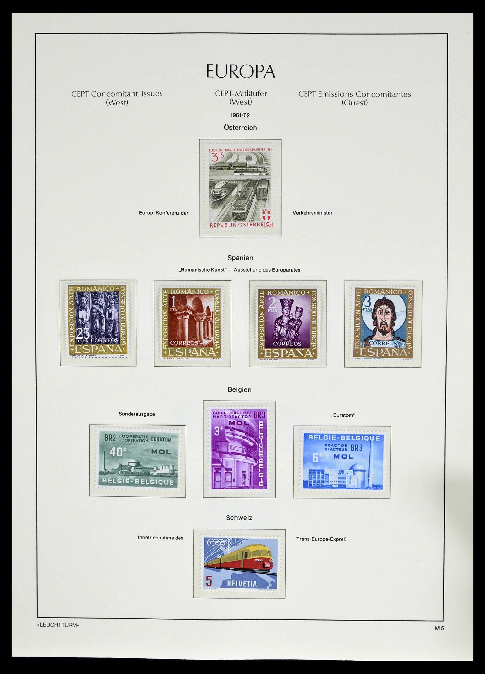 39227 0011 - Stamp collection 39227 Europa CEPT front and co runners 1949-1985.